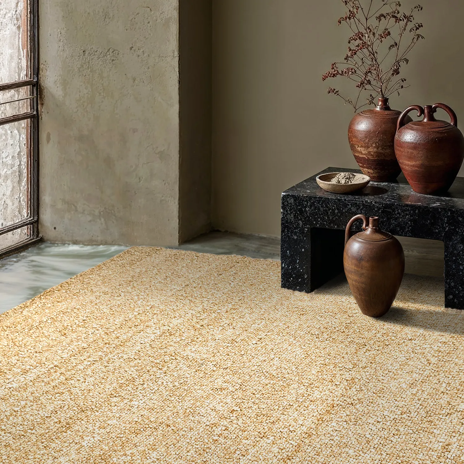 Alfombras de Interior/Exterior - Milford Wool Look (amarillo)