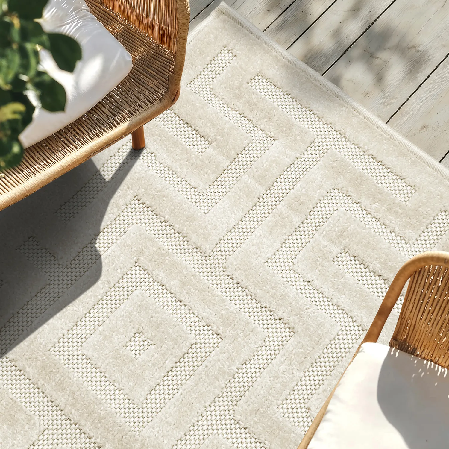 Shaggy Indoor/Outdoor - Oneida (crema)