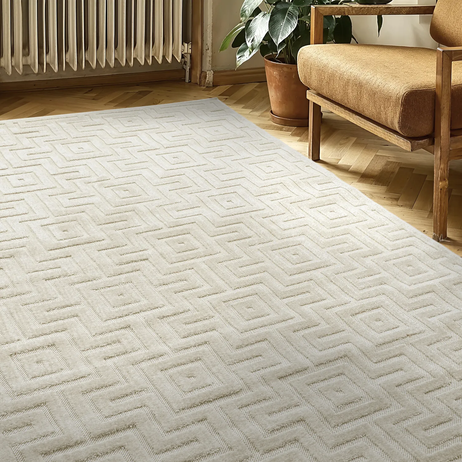 Shaggy Indoor/Outdoor - Oneida (crema)