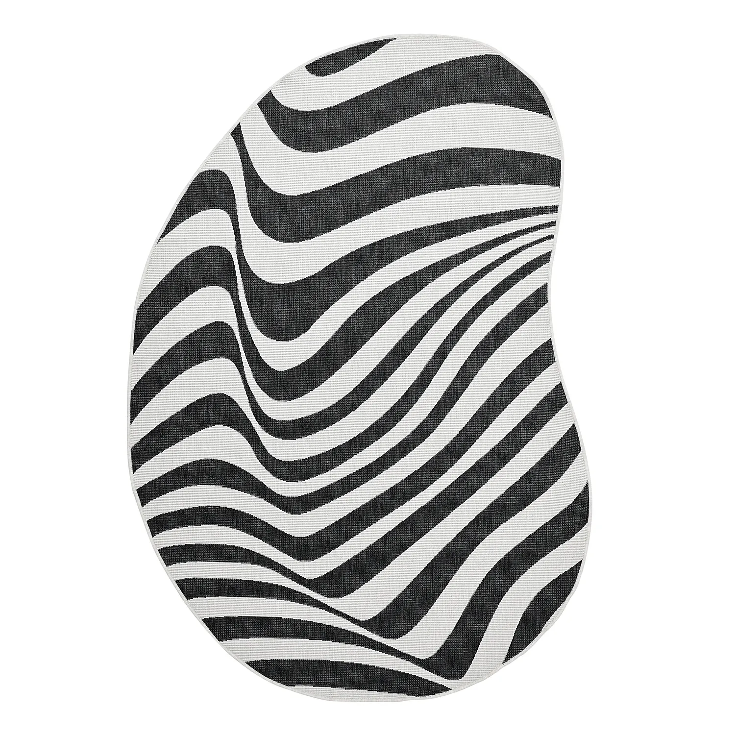 Alfombras de Interior/Exterior - utomhusmatta - Remina (negro/blanco)