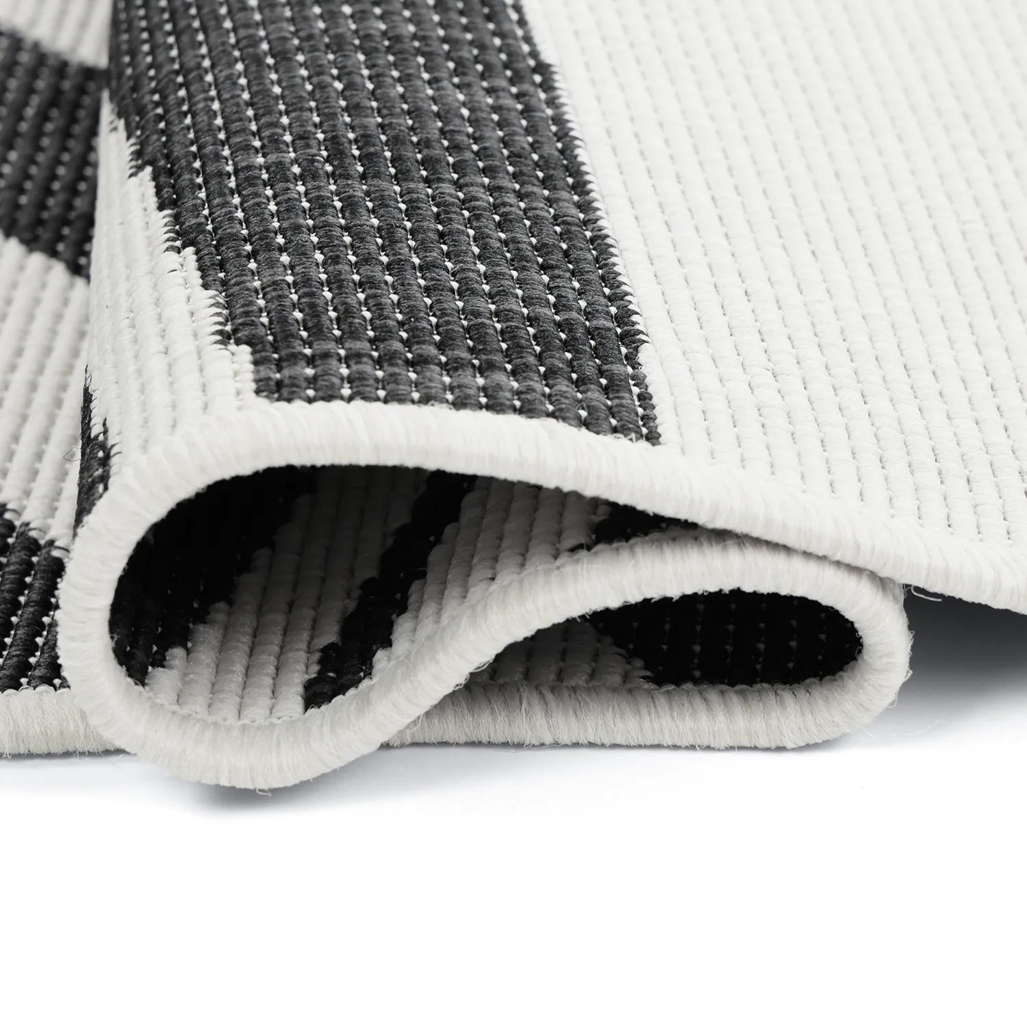 Alfombras de Interior/Exterior - utomhusmatta - Remina (negro/blanco)