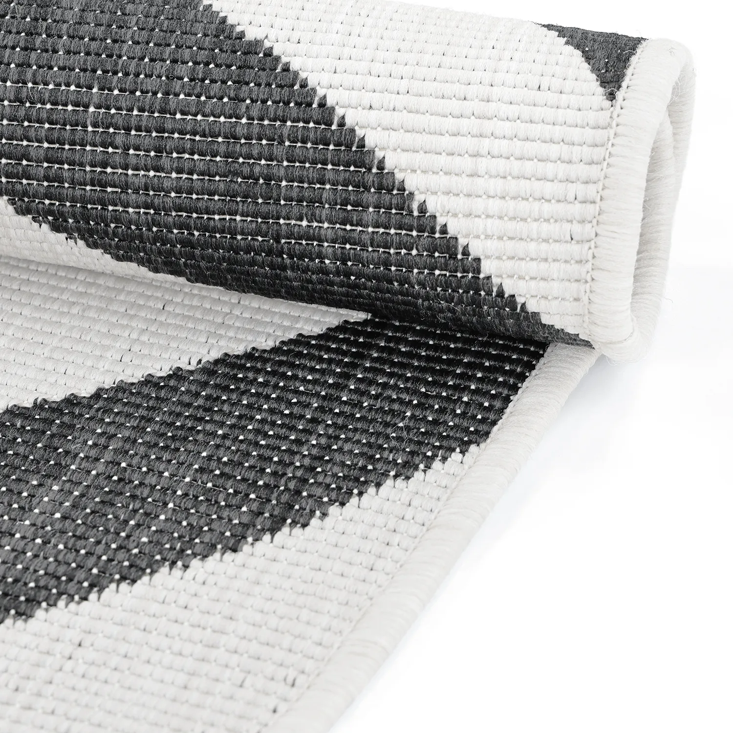 Alfombras de Interior/Exterior - utomhusmatta - Remina (negro/blanco)