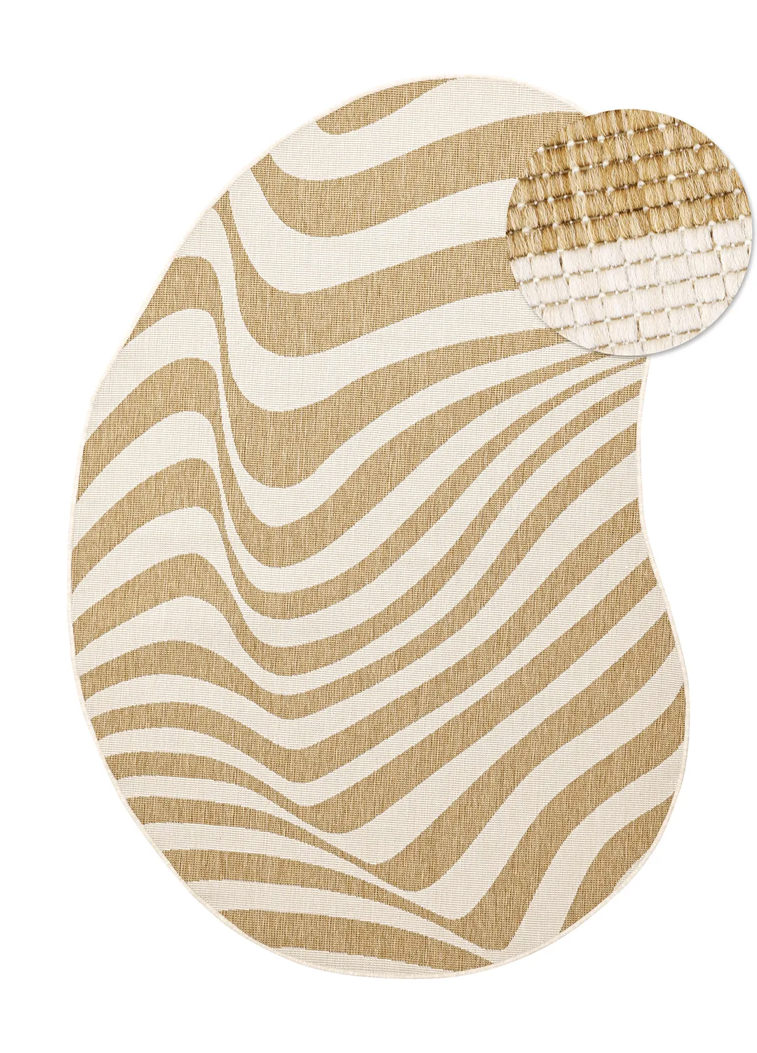 Alfombras de Interior/Exterior - utomhusmatta - Remina (naturaleza/blanco)