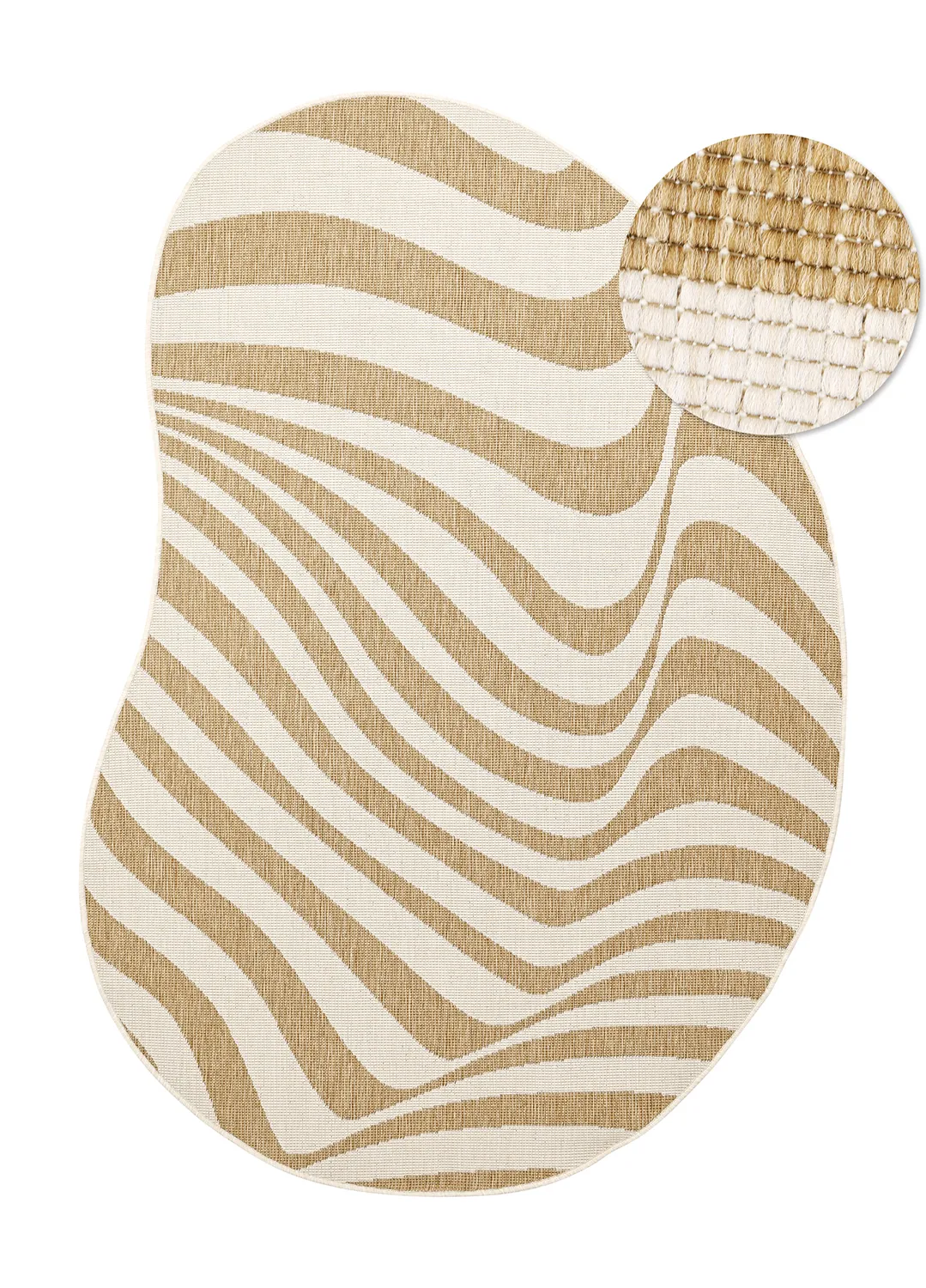 Alfombras de Interior/Exterior - utomhusmatta - Remina (naturaleza/blanco)