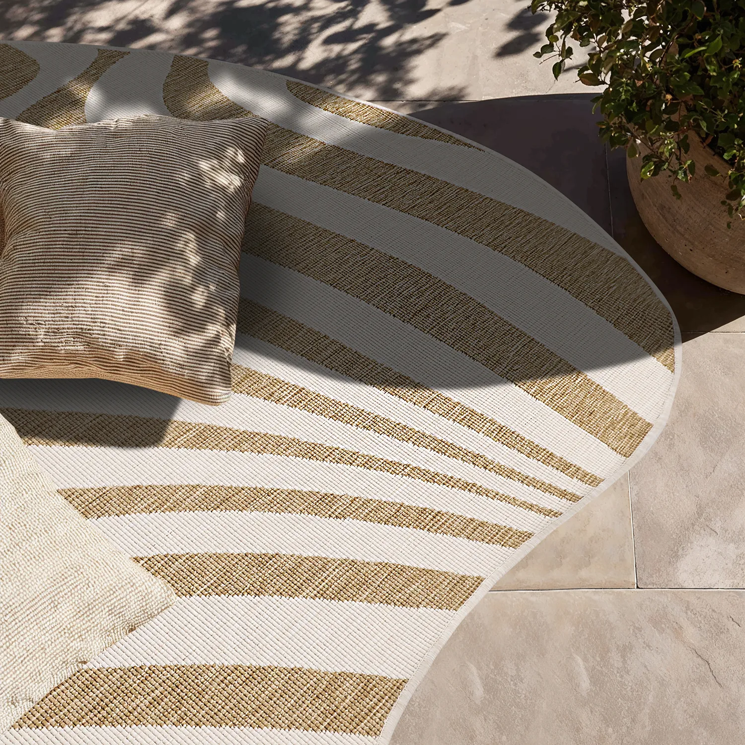 Alfombras de Interior/Exterior - utomhusmatta - Remina (naturaleza/blanco)