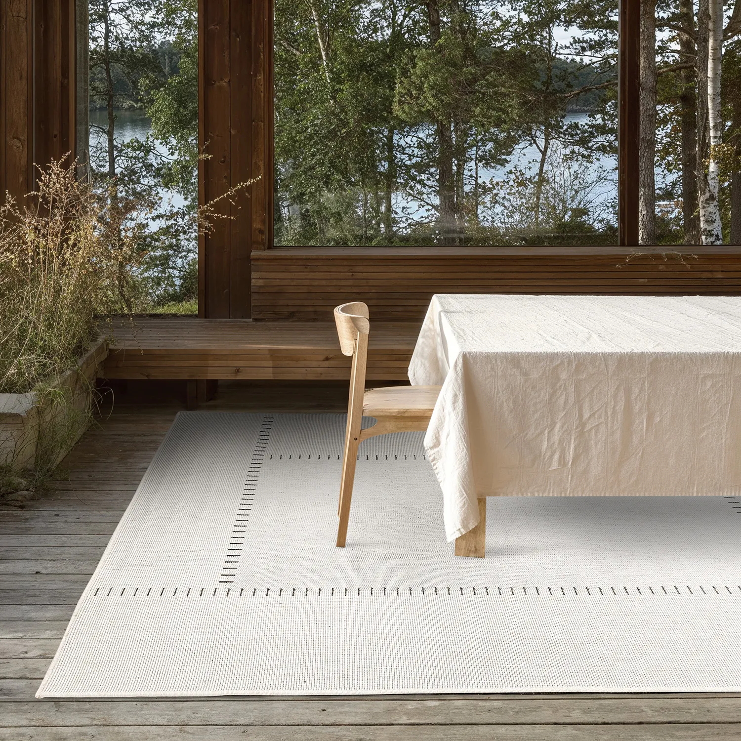 Alfombras de Interior/Exterior - utomhusmatta - Rhea (blanco)