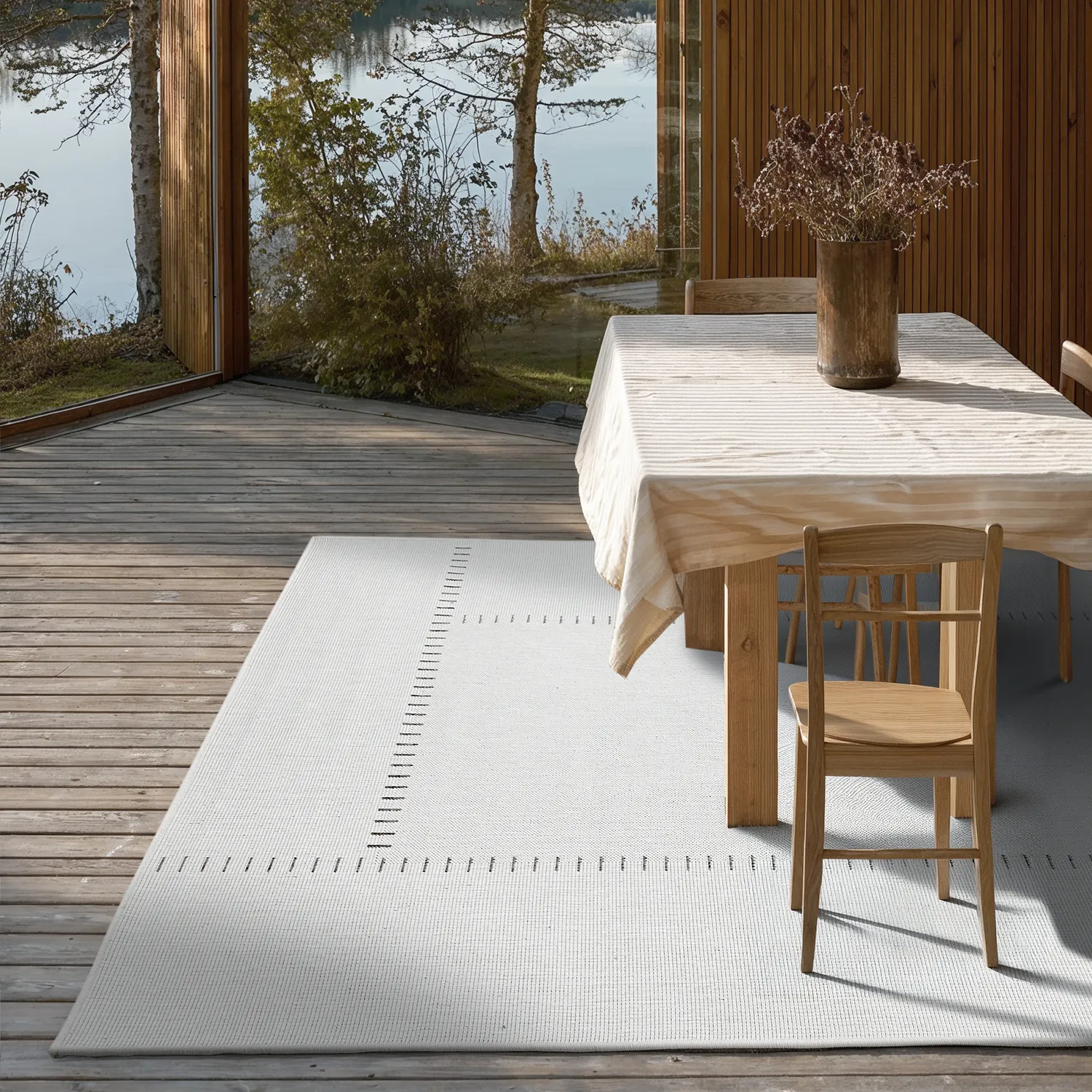 Alfombras de Interior/Exterior - utomhusmatta - Rhea (blanco)