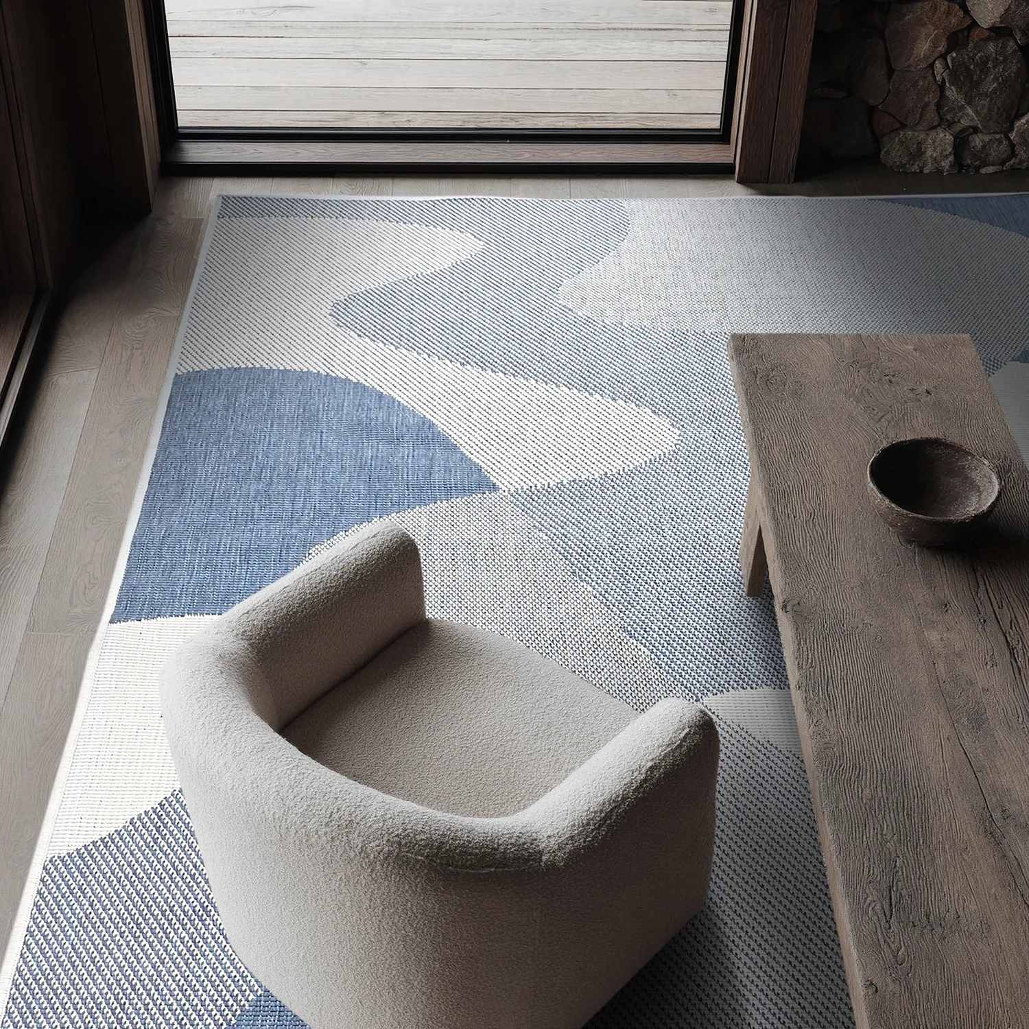 Alfombras de Interior/Exterior - utomhusmatta - Somerville (azul)