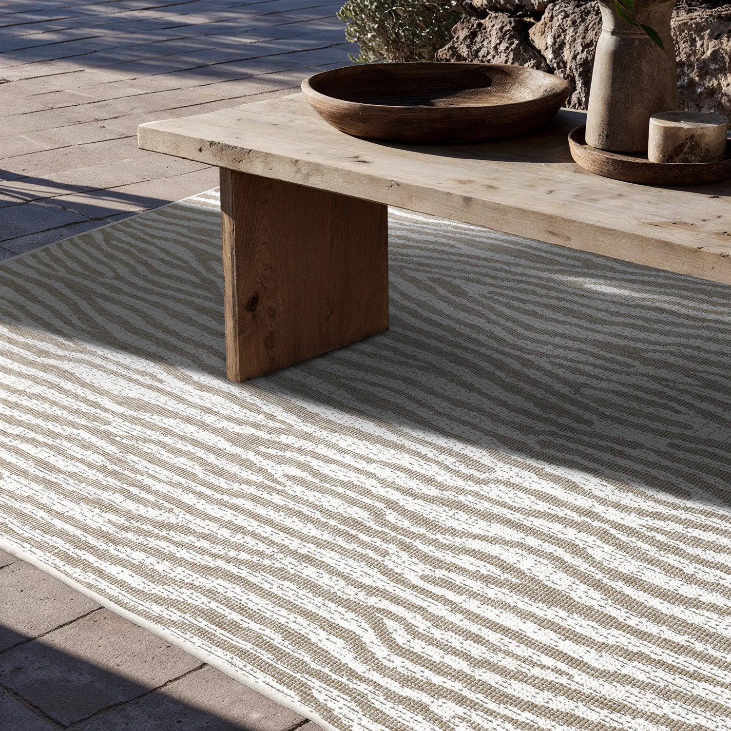 Alfombras de Interior/Exterior - utomhusmatta - Vaura (beige)