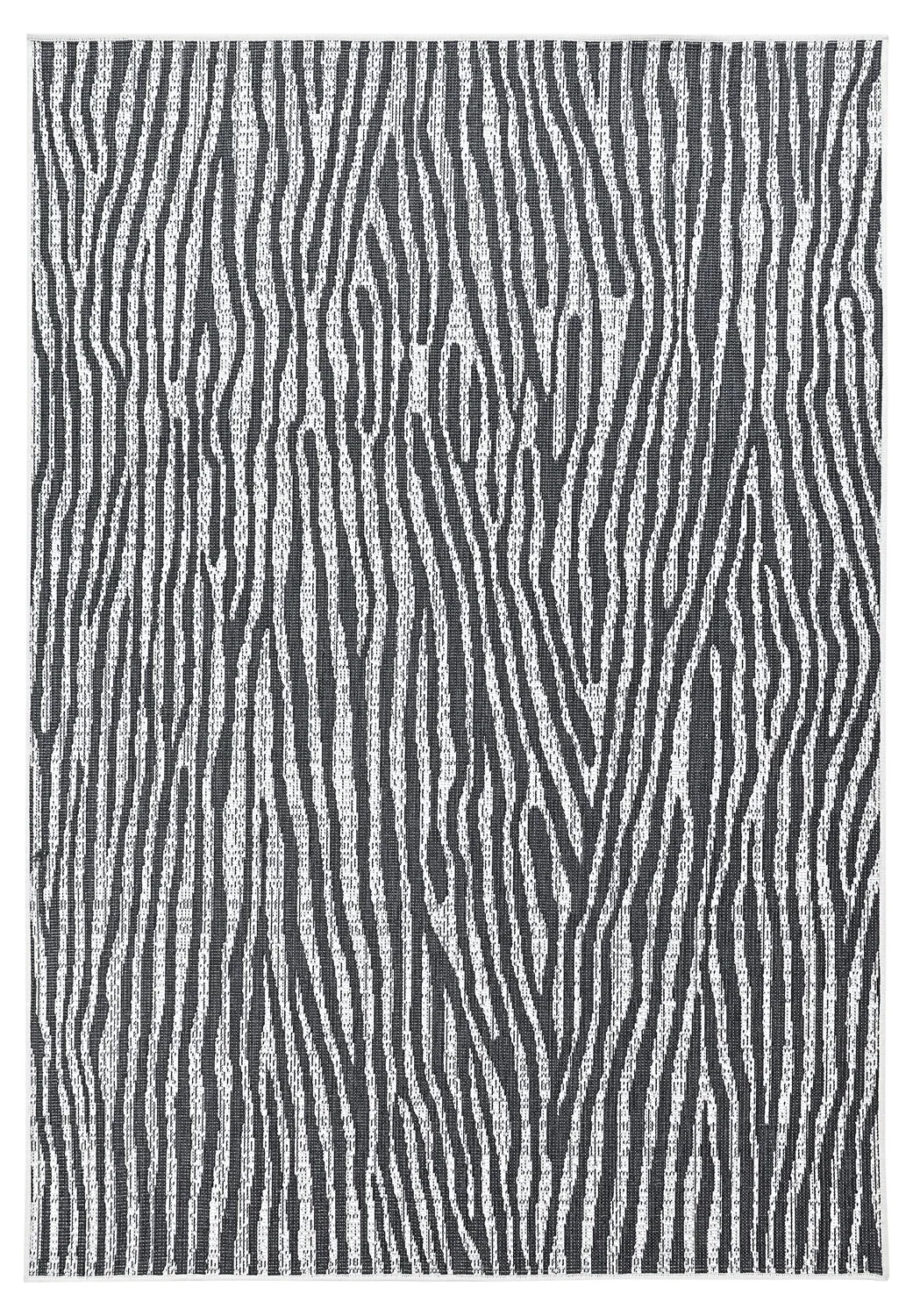 Alfombras de Interior/Exterior - utomhusmatta - Vaura (negro/blanco)