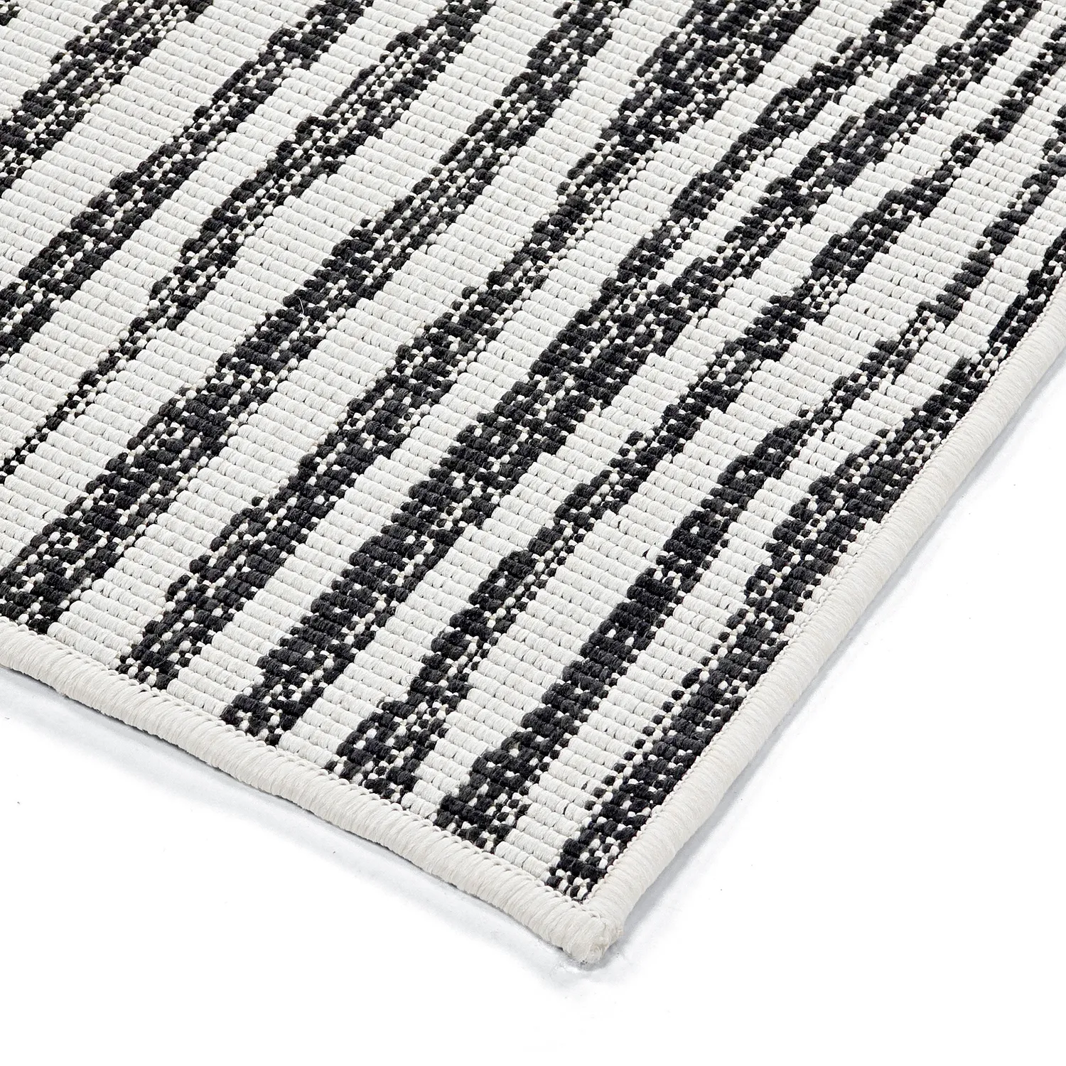 Alfombras de Interior/Exterior - utomhusmatta - Vaura (negro/blanco)
