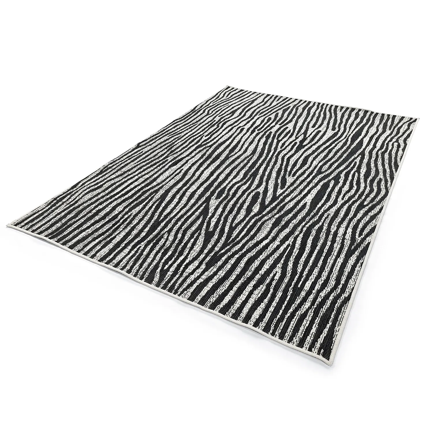 Alfombras de Interior/Exterior - utomhusmatta - Vaura (negro/blanco)