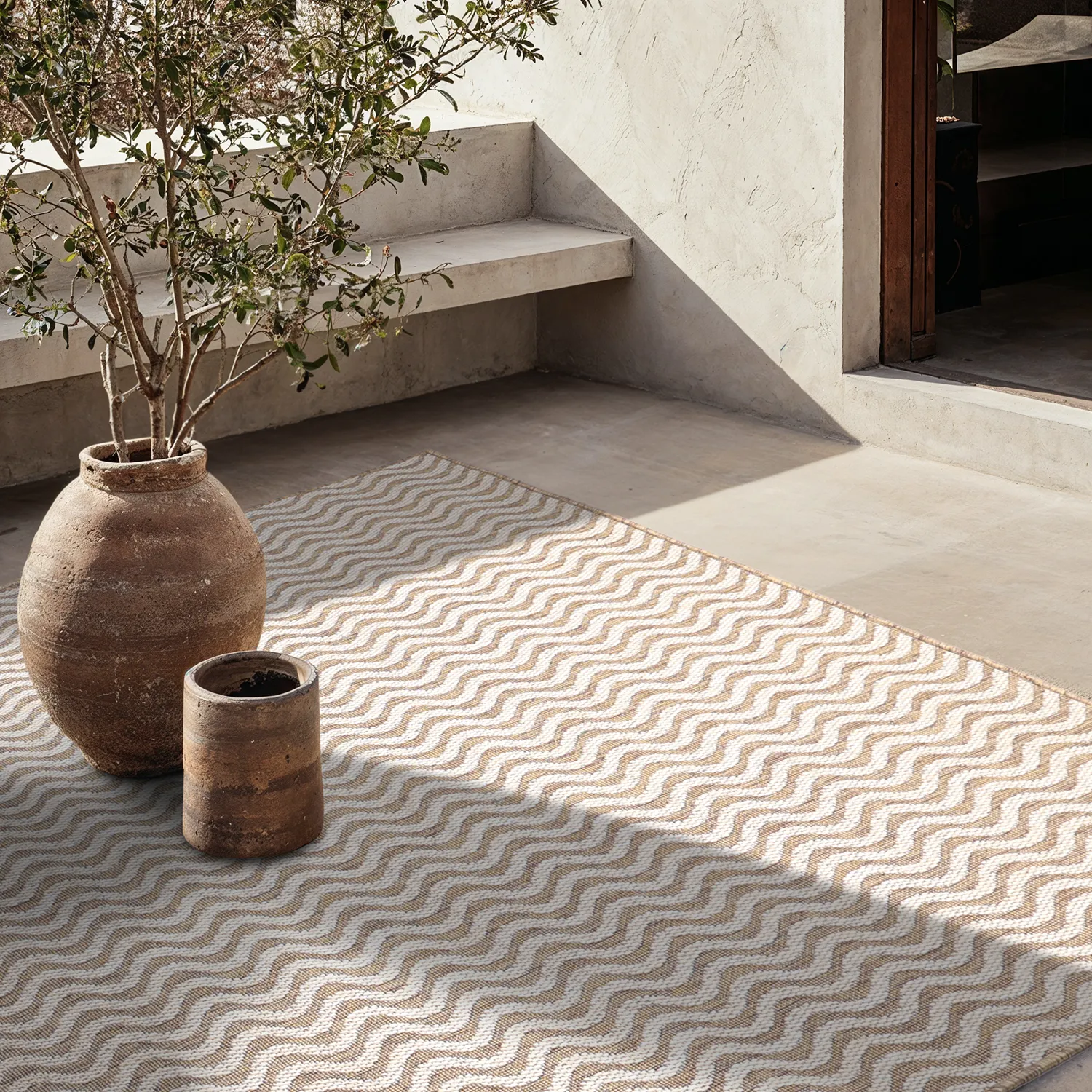 Alfombras de Interior/Exterior - Tracino (marrón)