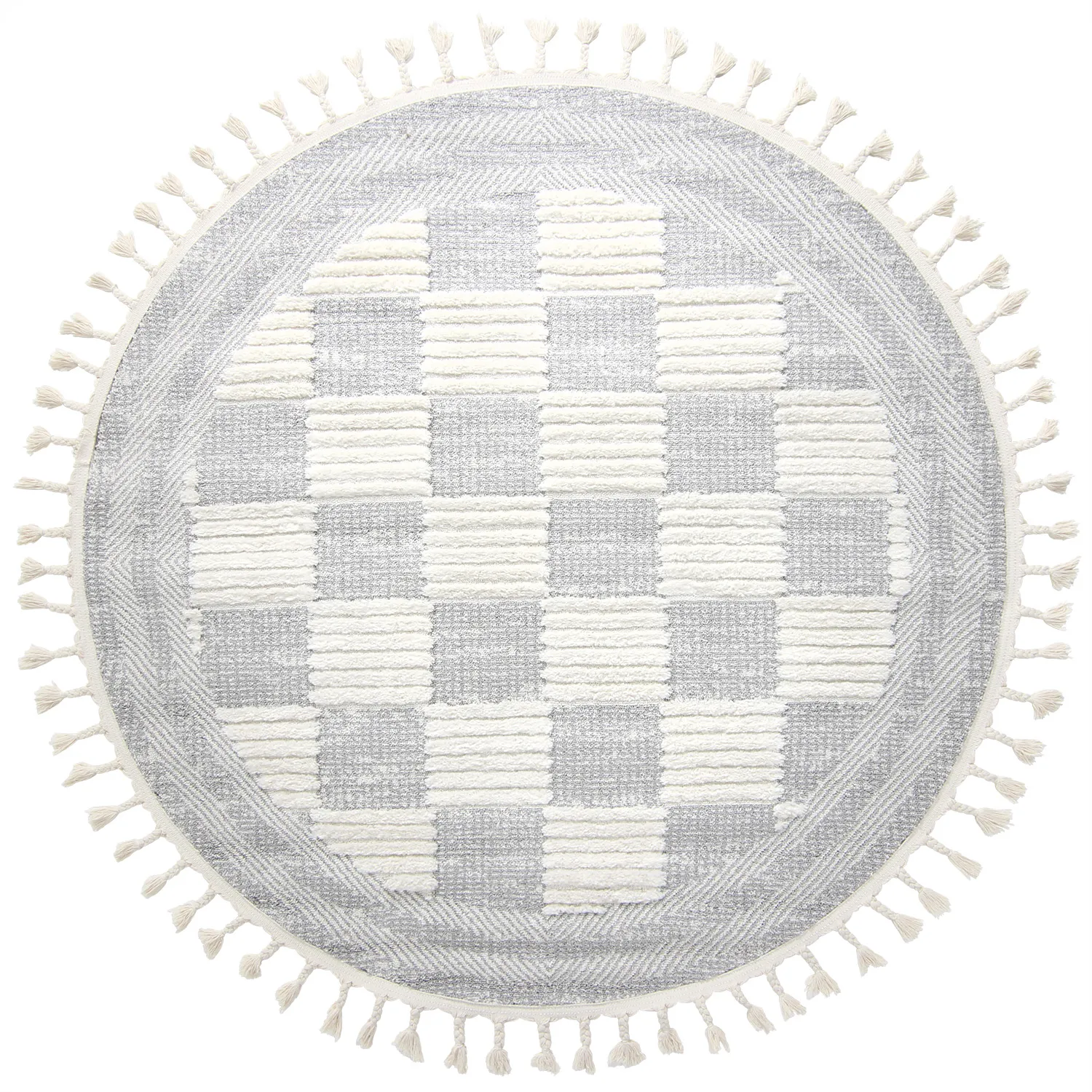 Alfombras redondeadas - Austin (gris/offwhite)