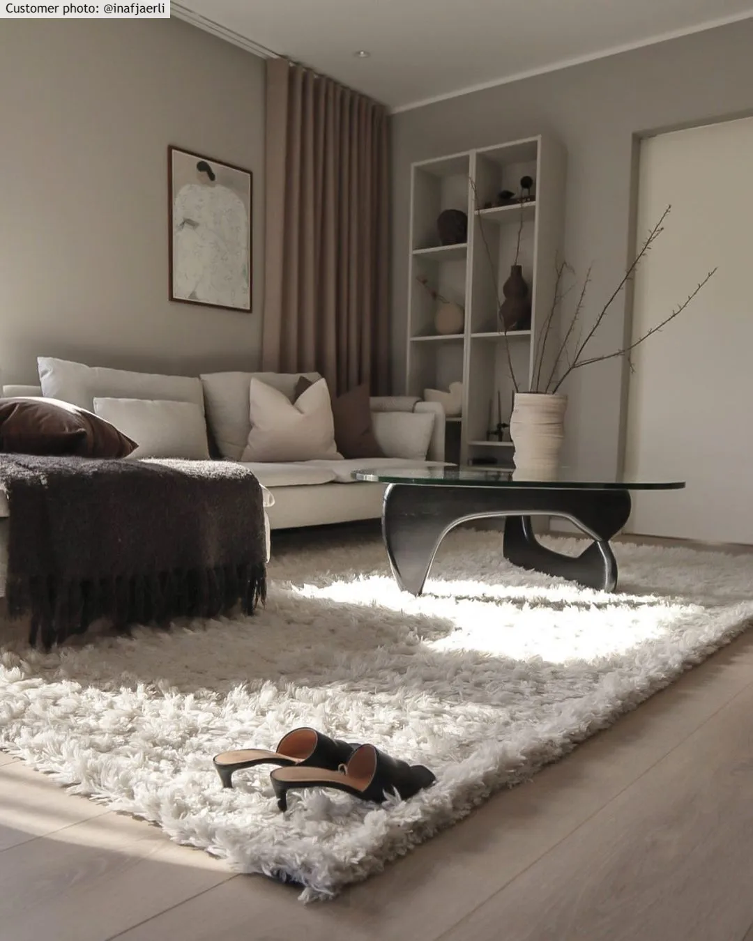 Alfombras de pelo largo - Janjira (blanco)