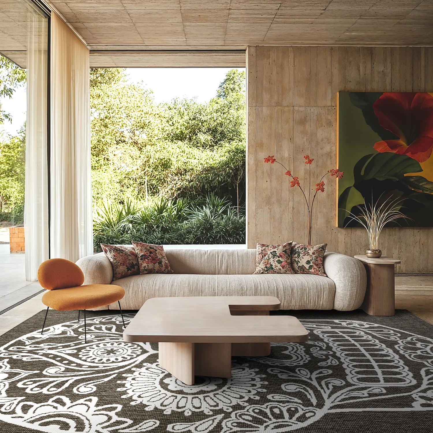 Alfombras de Interior/Exterior - Raylan (negro)