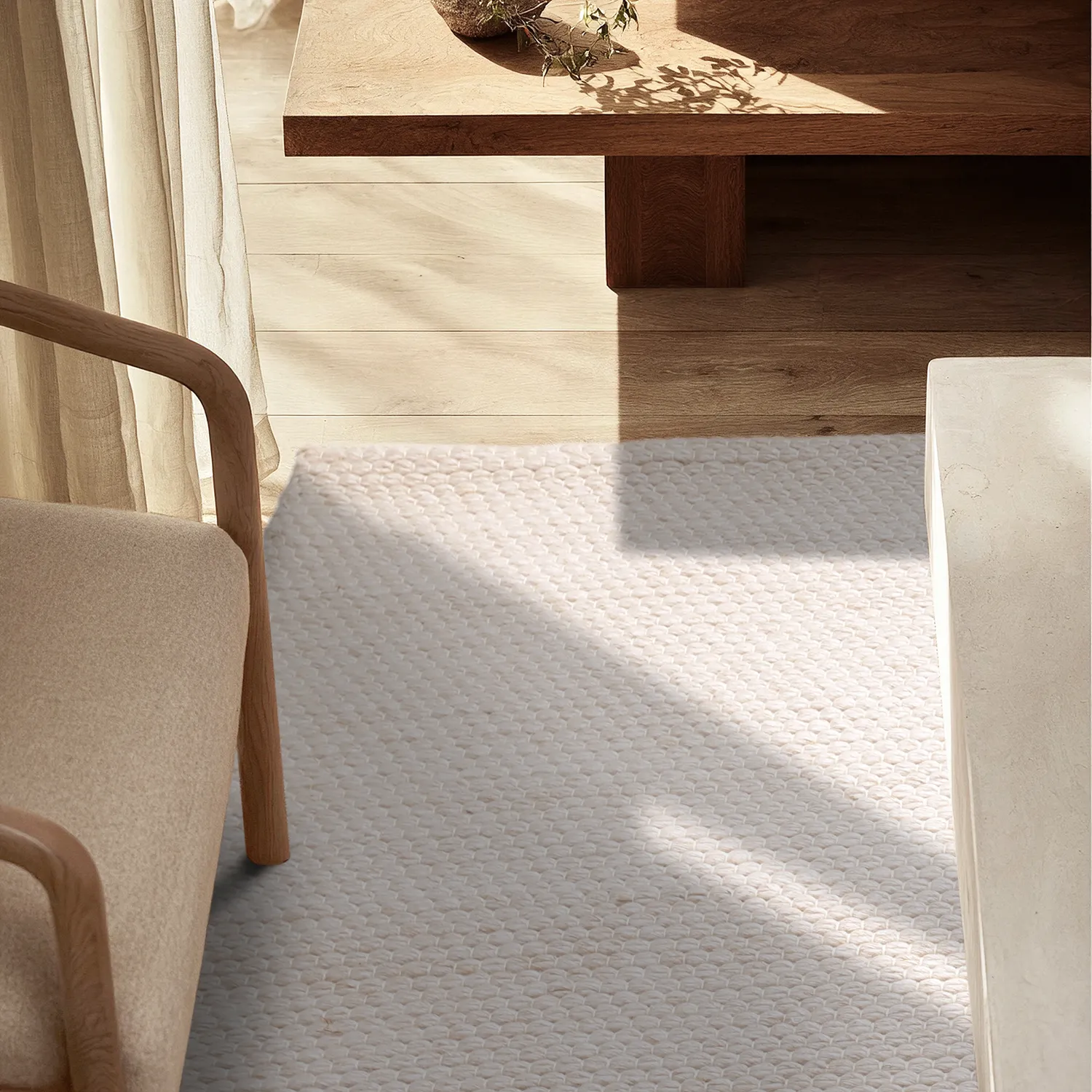 Alfombras de Interior/Exterior - Arco Wool Look (crema)