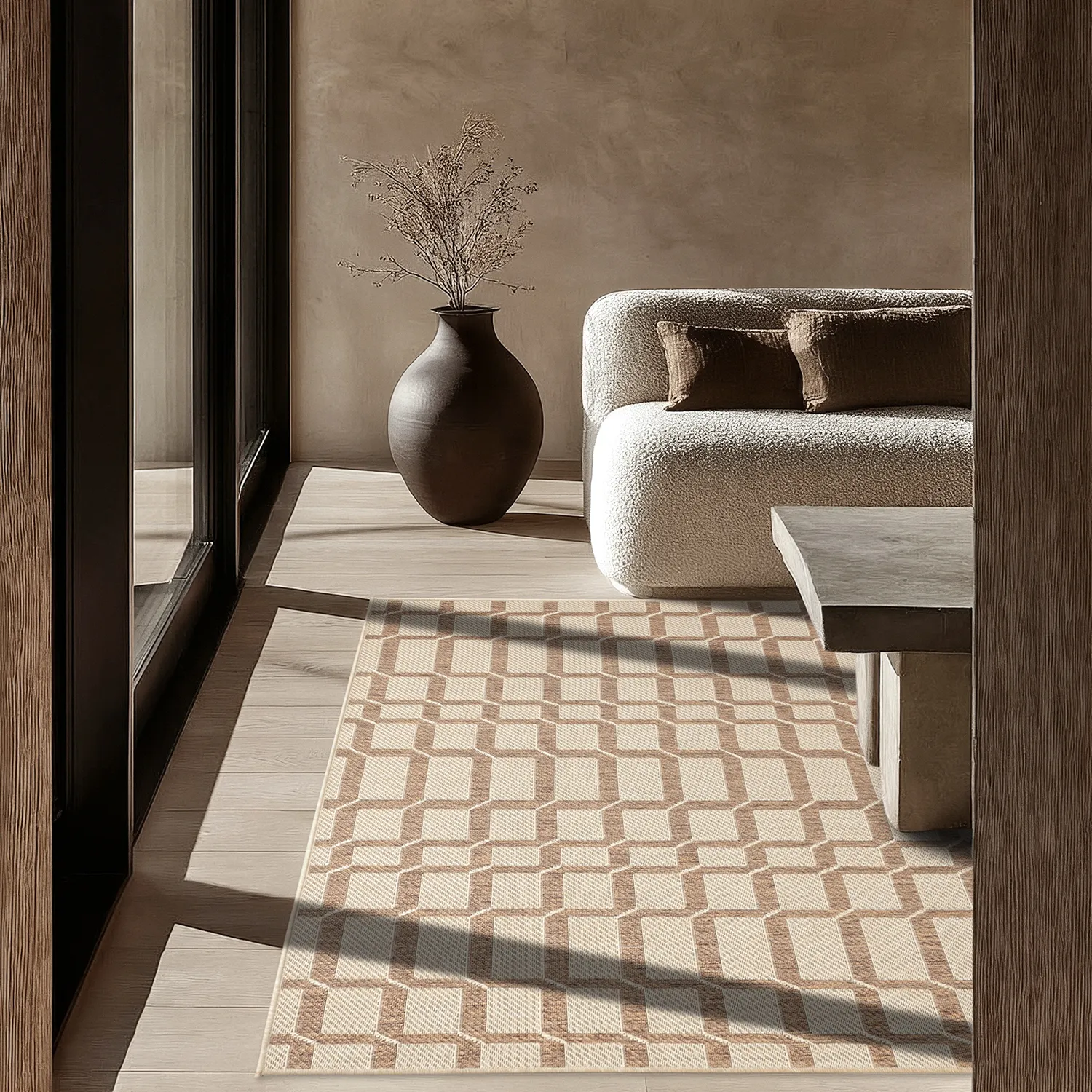 Alfombras de Interior/Exterior - Nicosia (marrón)