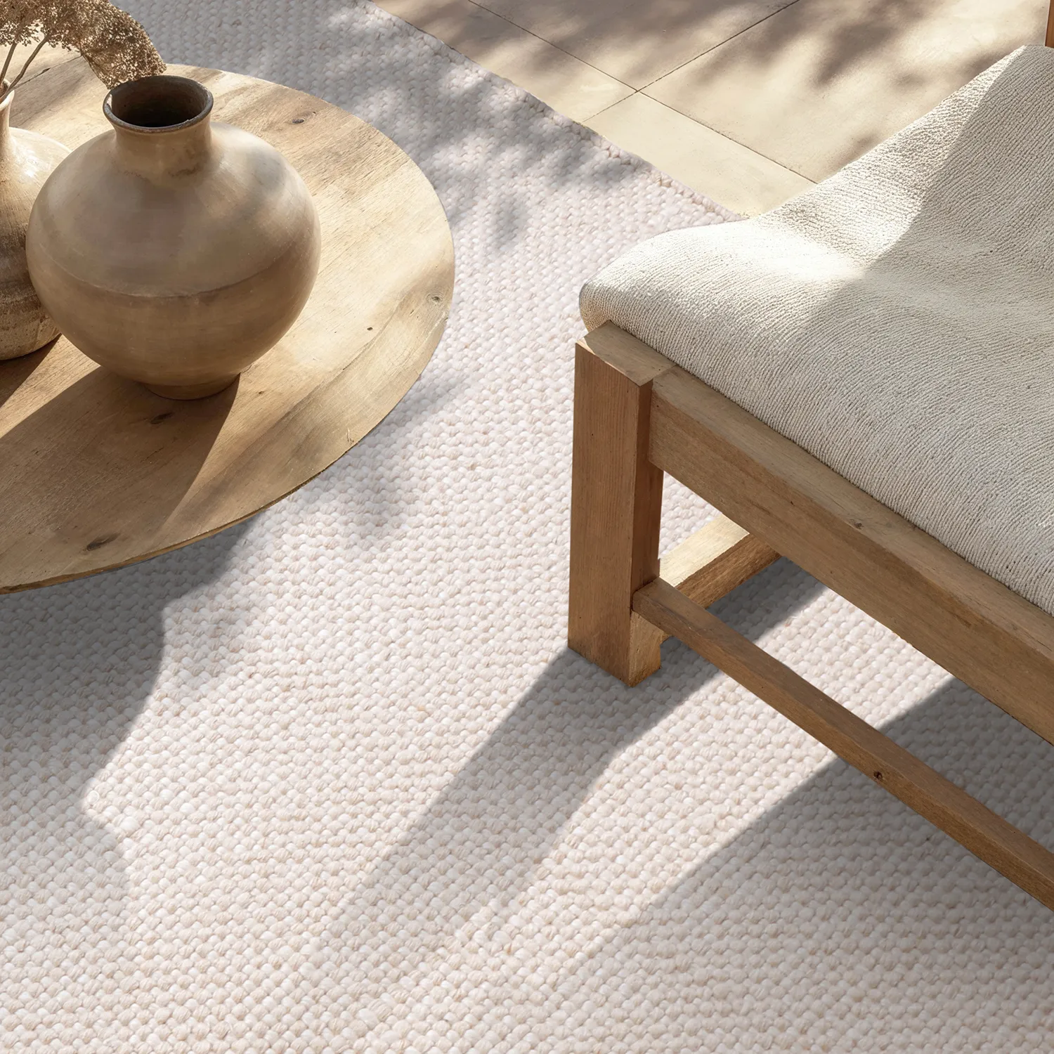 Alfombras de Interior/Exterior - Orta Wool Look (crema)