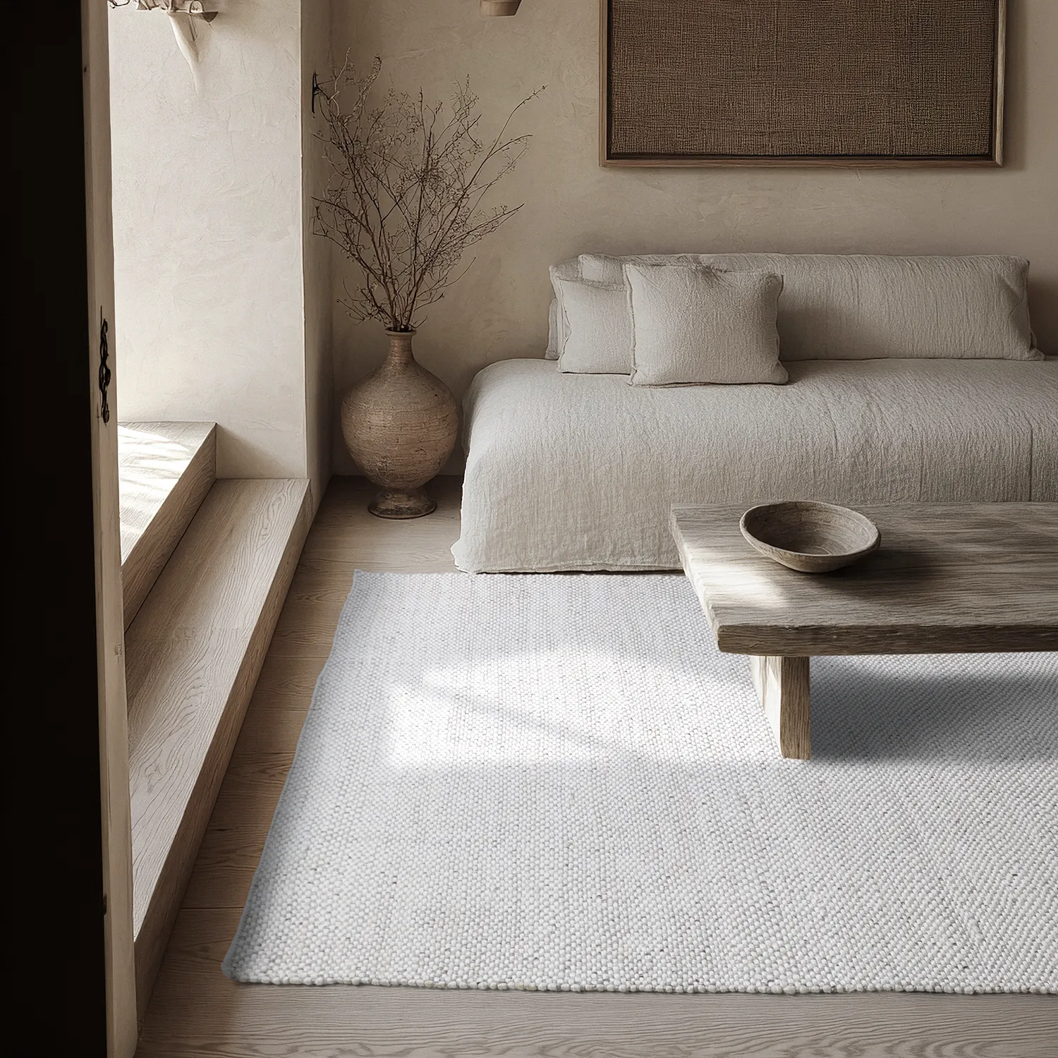 Alfombras de Interior/Exterior - Orta Wool Look (gris claro)