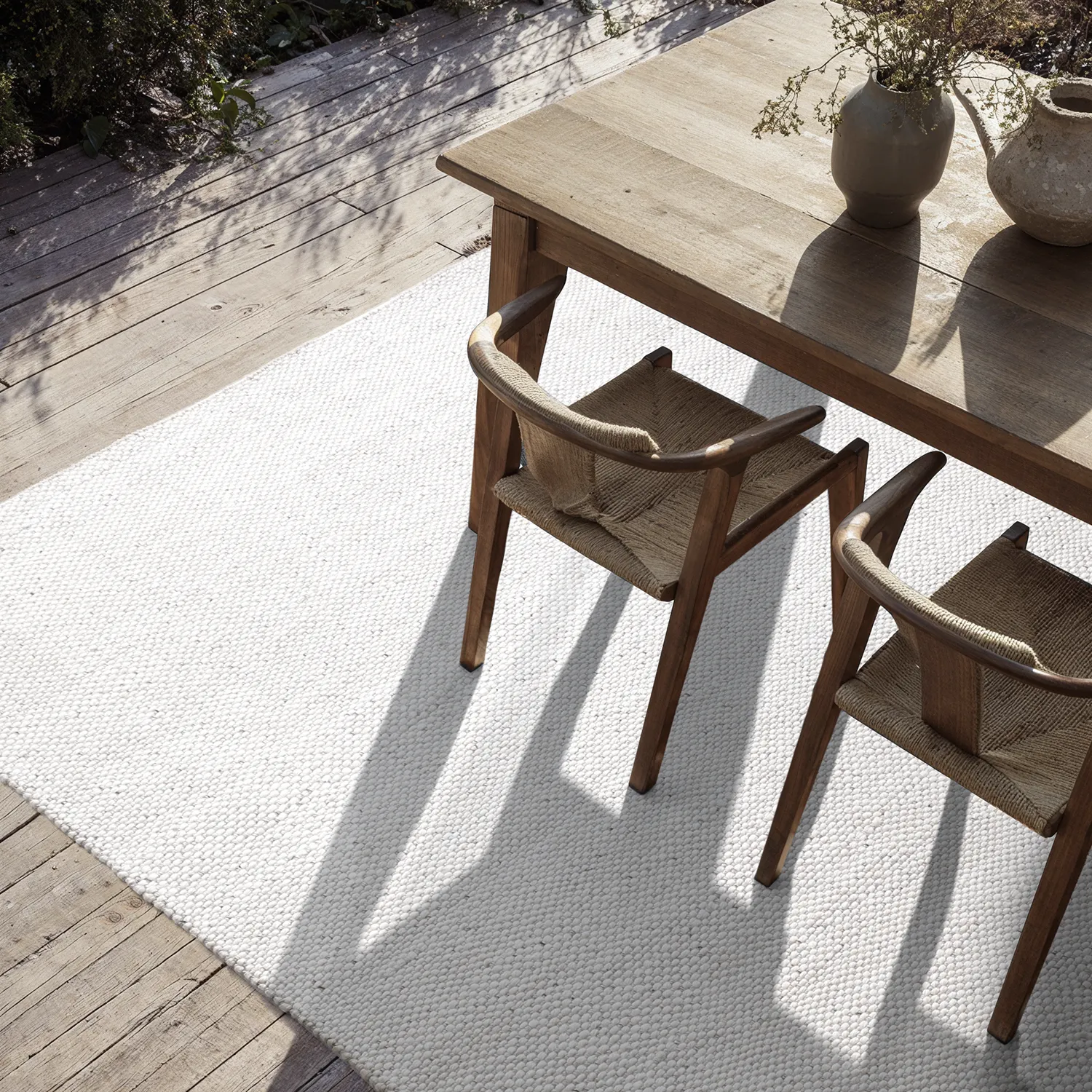 Alfombras de Interior/Exterior - Orta Wool Look (gris claro)