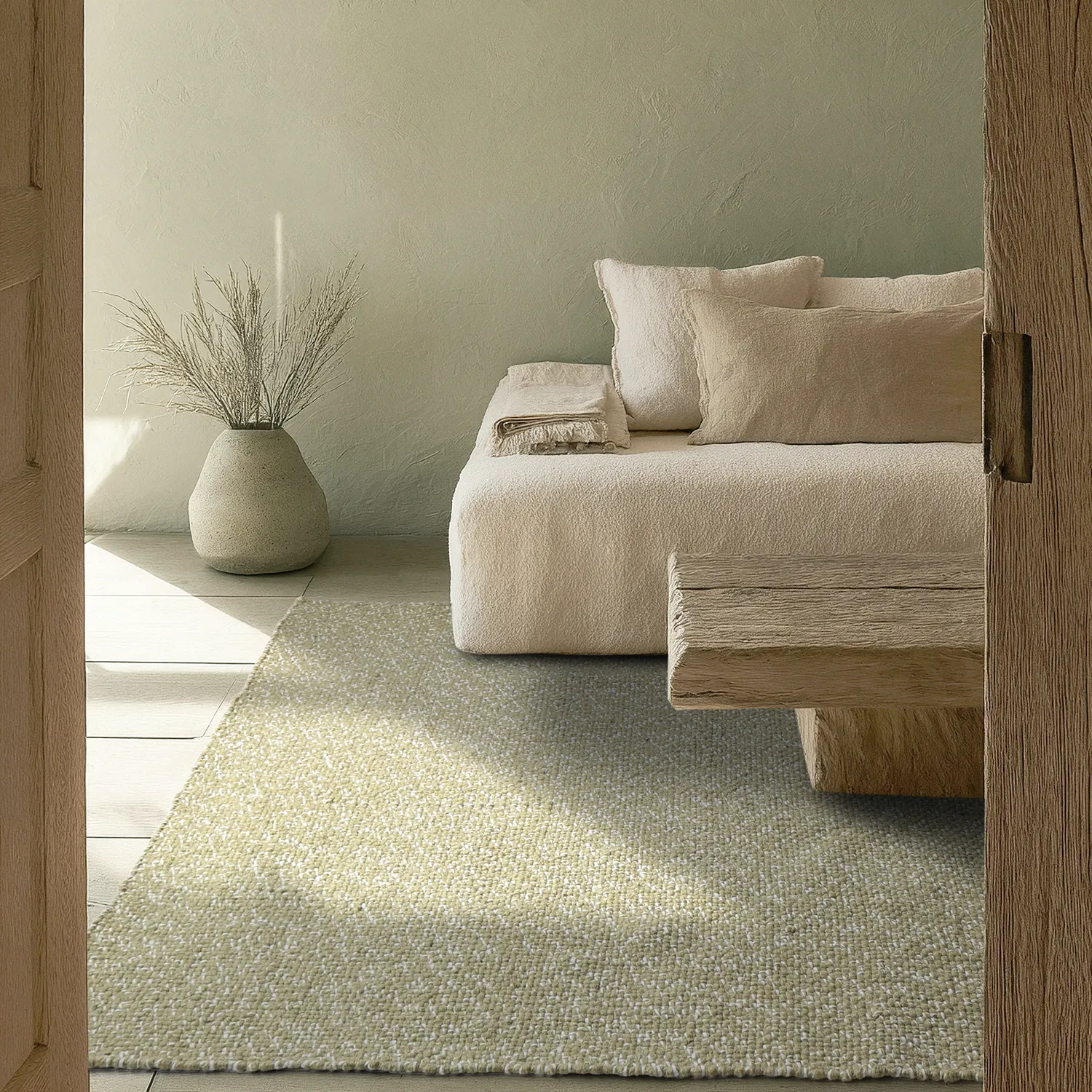 Alfombras de Interior/Exterior - Orta Wool Look (verde musgo)