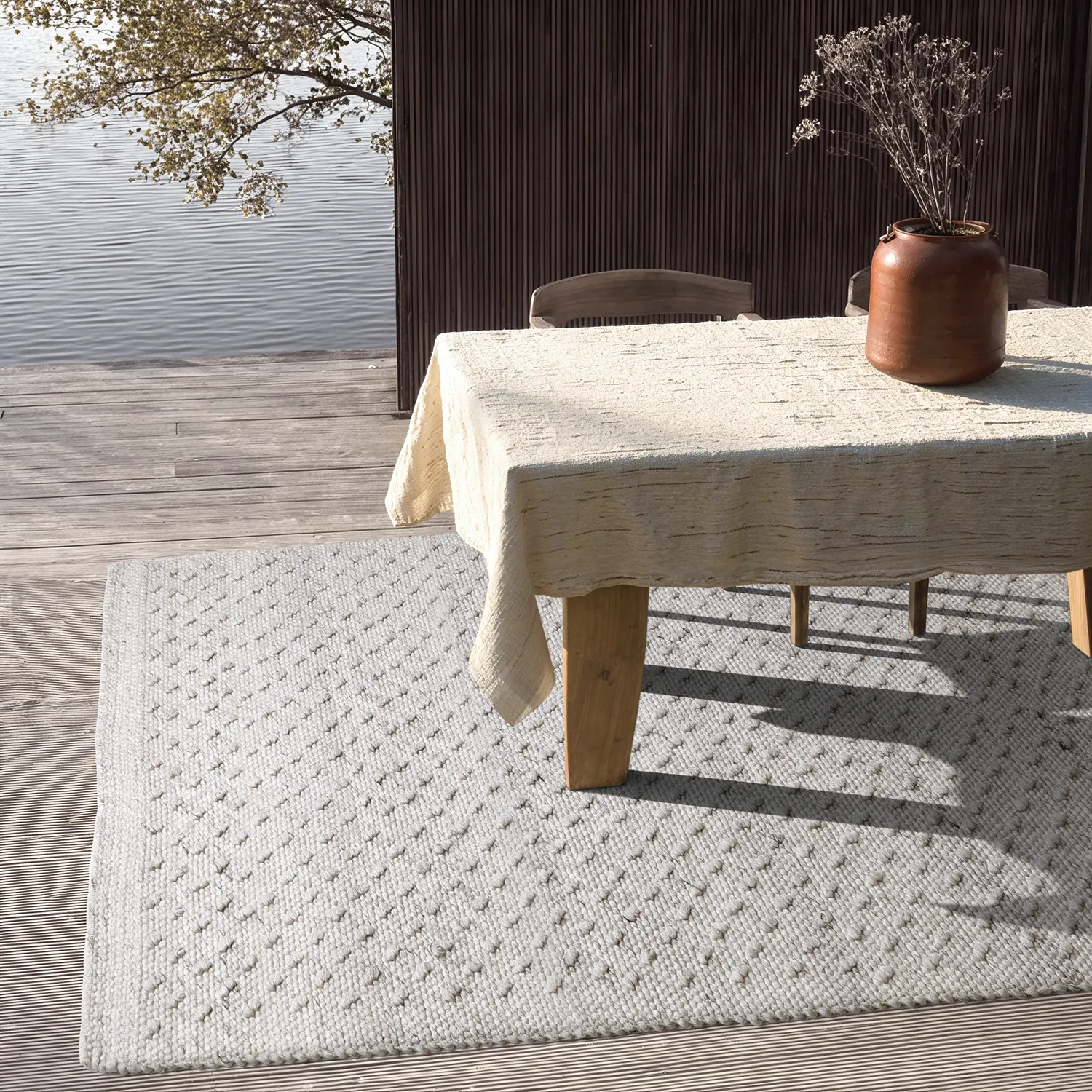 Alfombras de Interior/Exterior - Todi Wool Look (gris/beige)