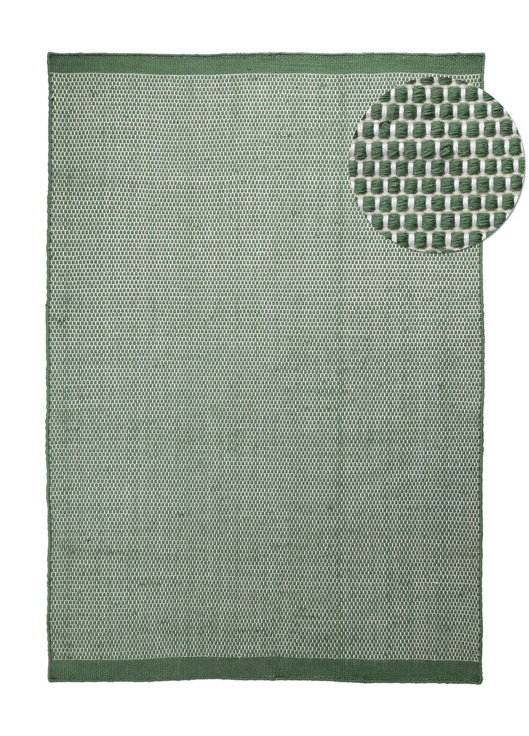 Alfombras de Interior/Exterior - Coastal Wool Look (verde/blanco)
