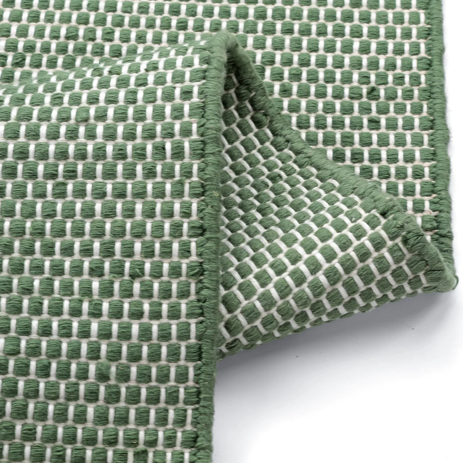 Alfombras de Interior/Exterior - Coastal Wool Look (verde/blanco)