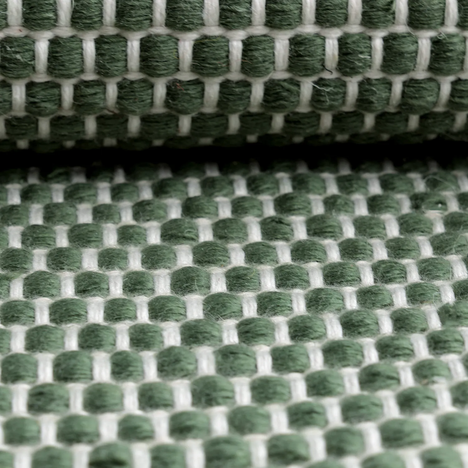 Alfombras de Interior/Exterior - Coastal Wool Look (verde/blanco)