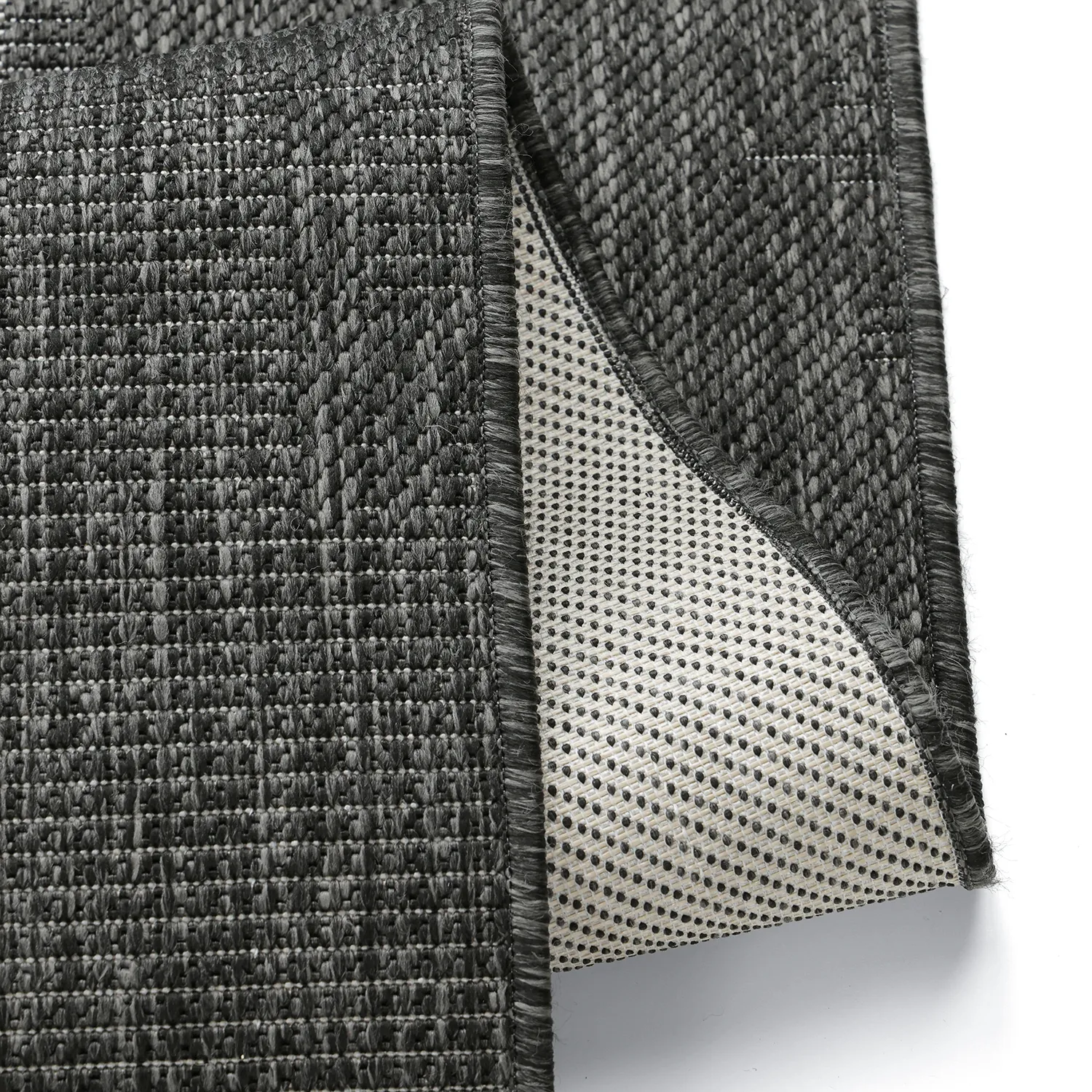 Alfombras de Interior/Exterior - Ragusa (negro/crema)