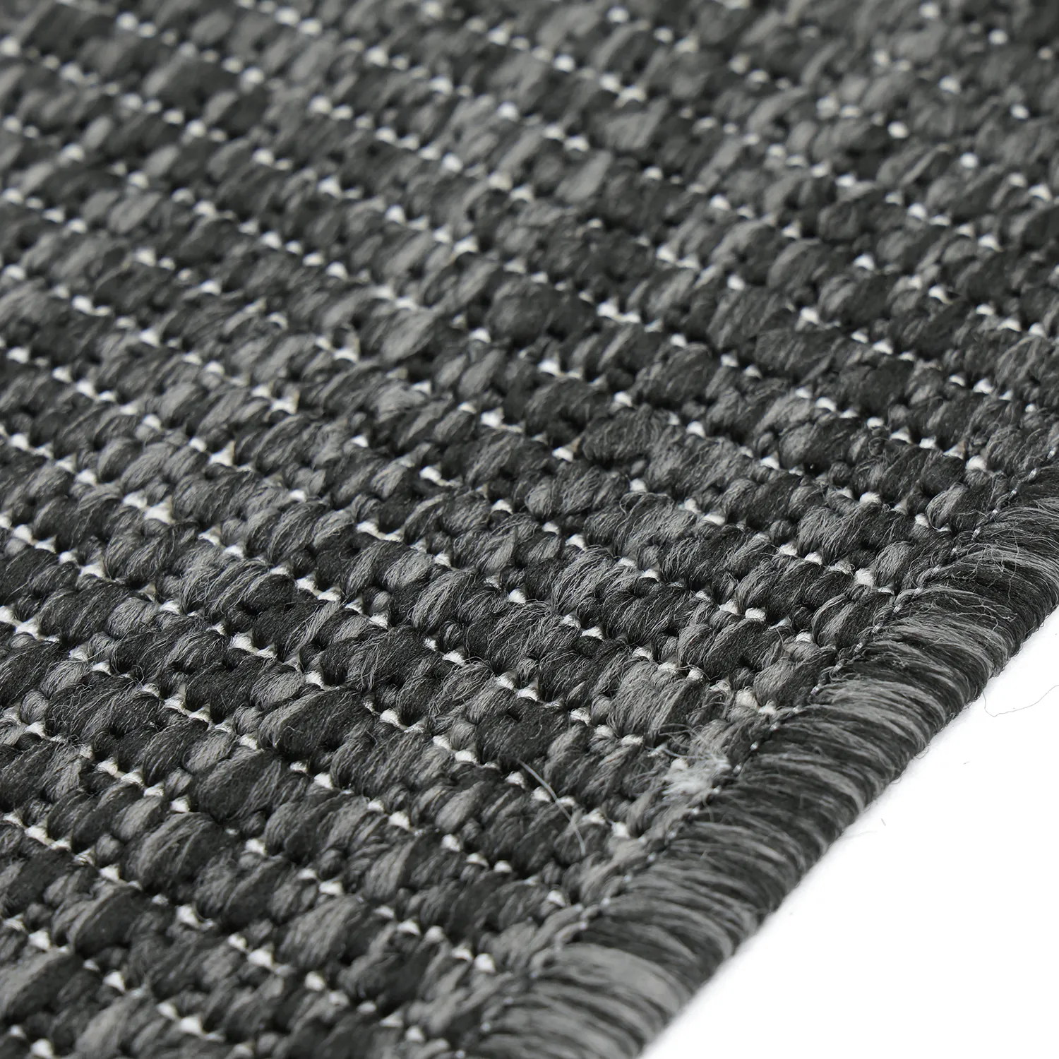 Alfombras de Interior/Exterior - Ragusa (negro/crema)
