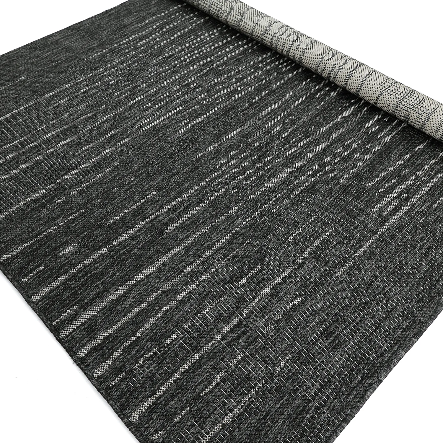 Alfombras de Interior/Exterior - Ragusa (negro/crema)