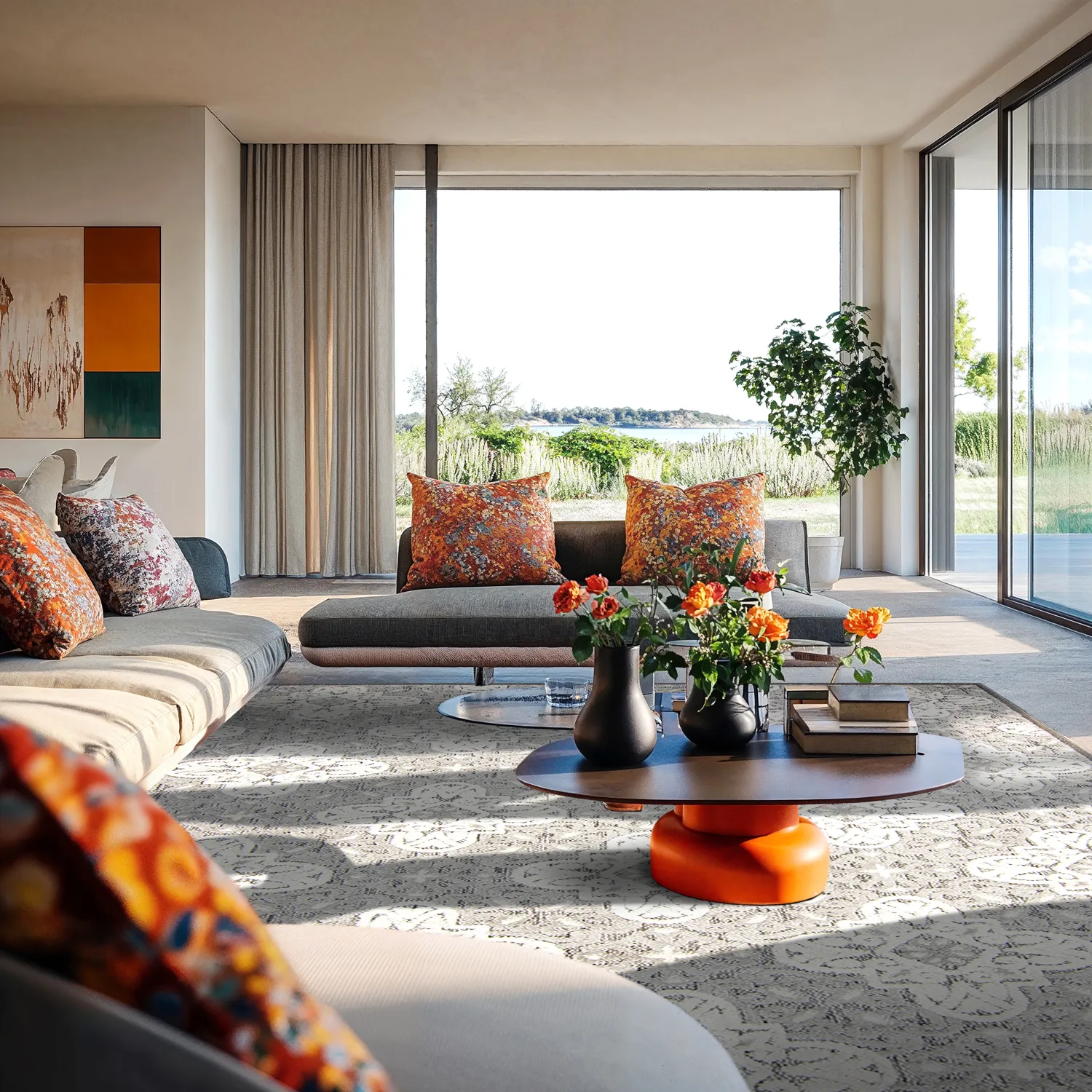 Shaggy Indoor-Outdoor - Hampton (gris)