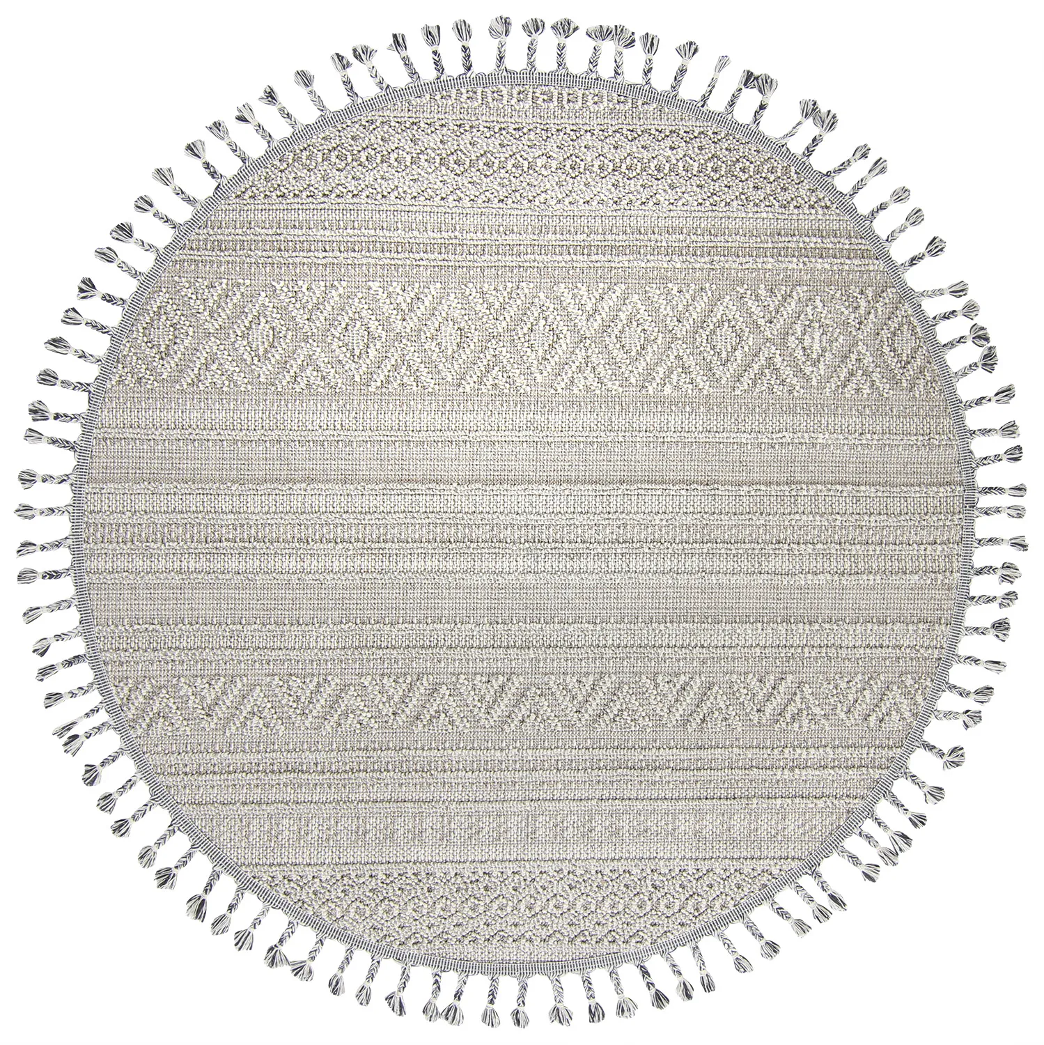 Alfombras redondeadas - Indoor/Outdoor Athena (gris)