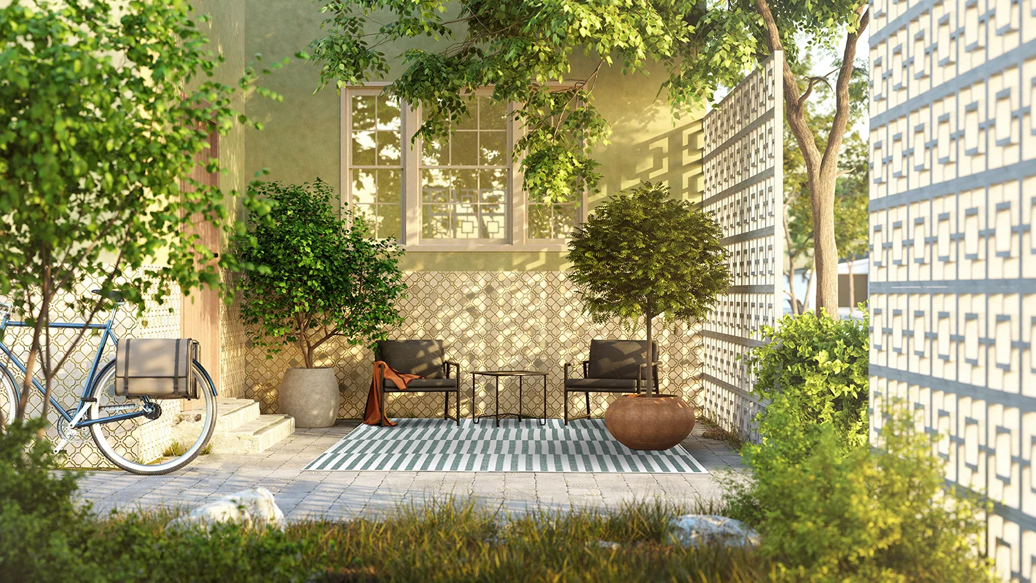 Alfombras de Interior/Exterior - Otto (verde)