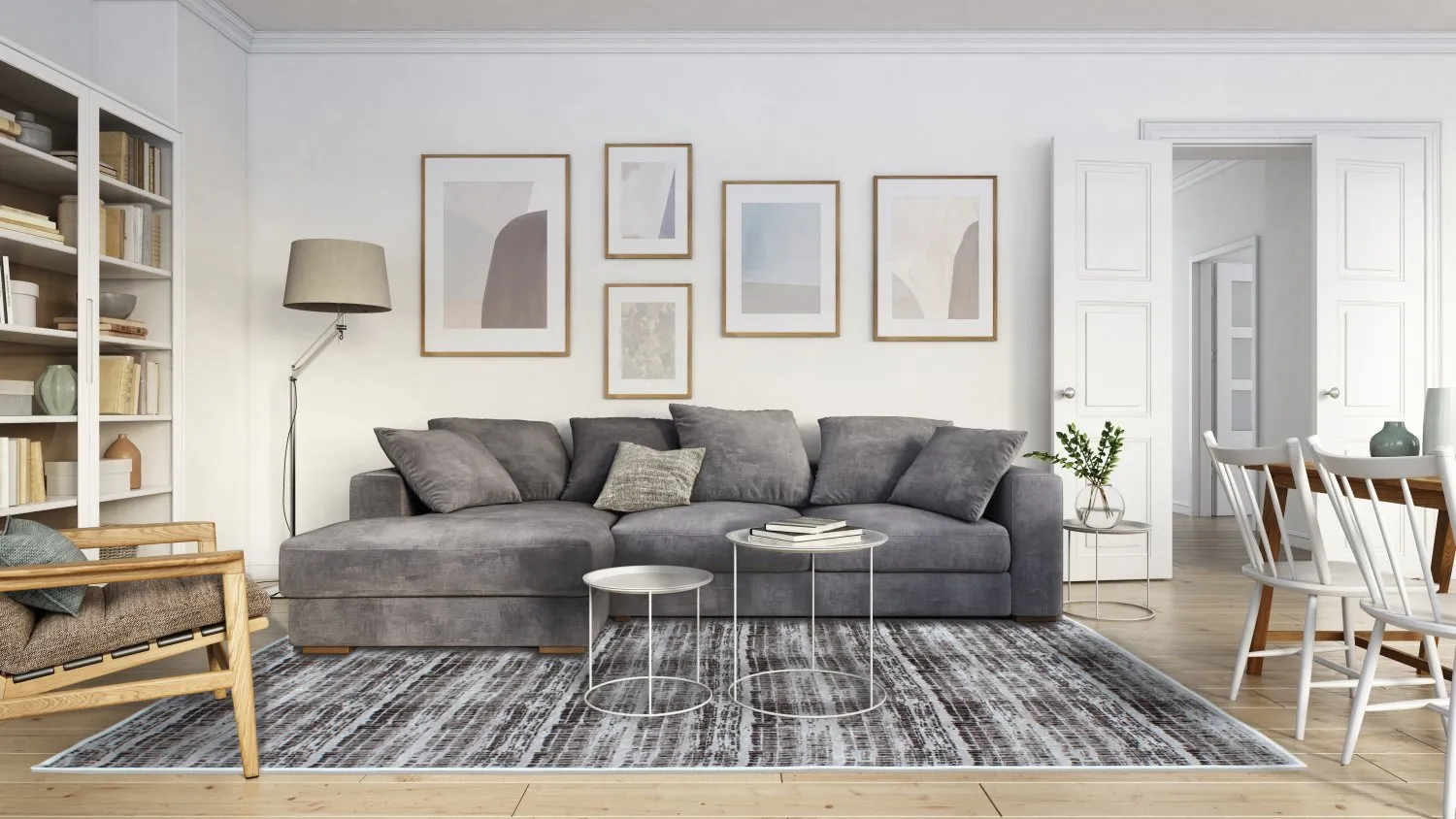 Alfombra Wilton - Sabha (gris)