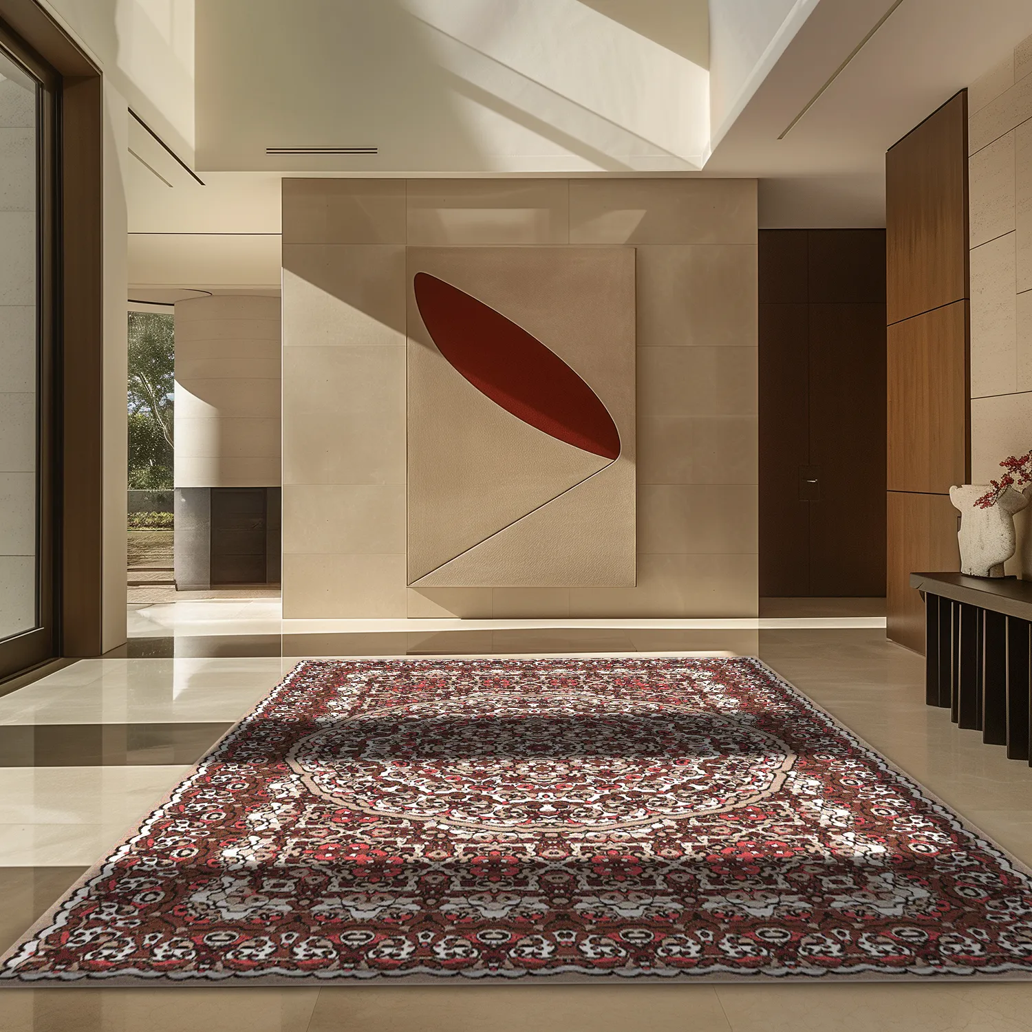 Alfombra Wilton - Odette (rojo/multi)