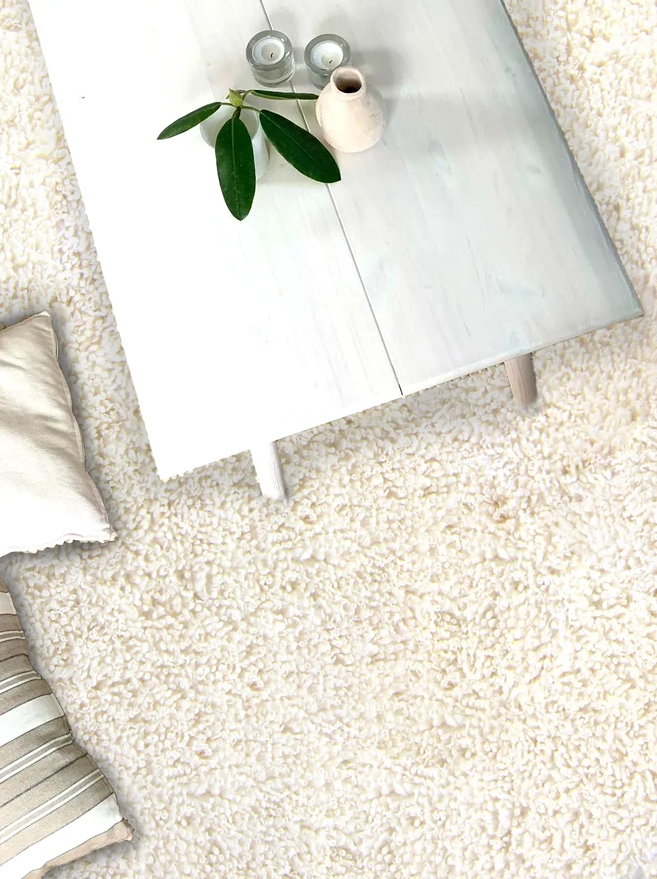 Alfombras de pelo largo - Antuco (blanco)