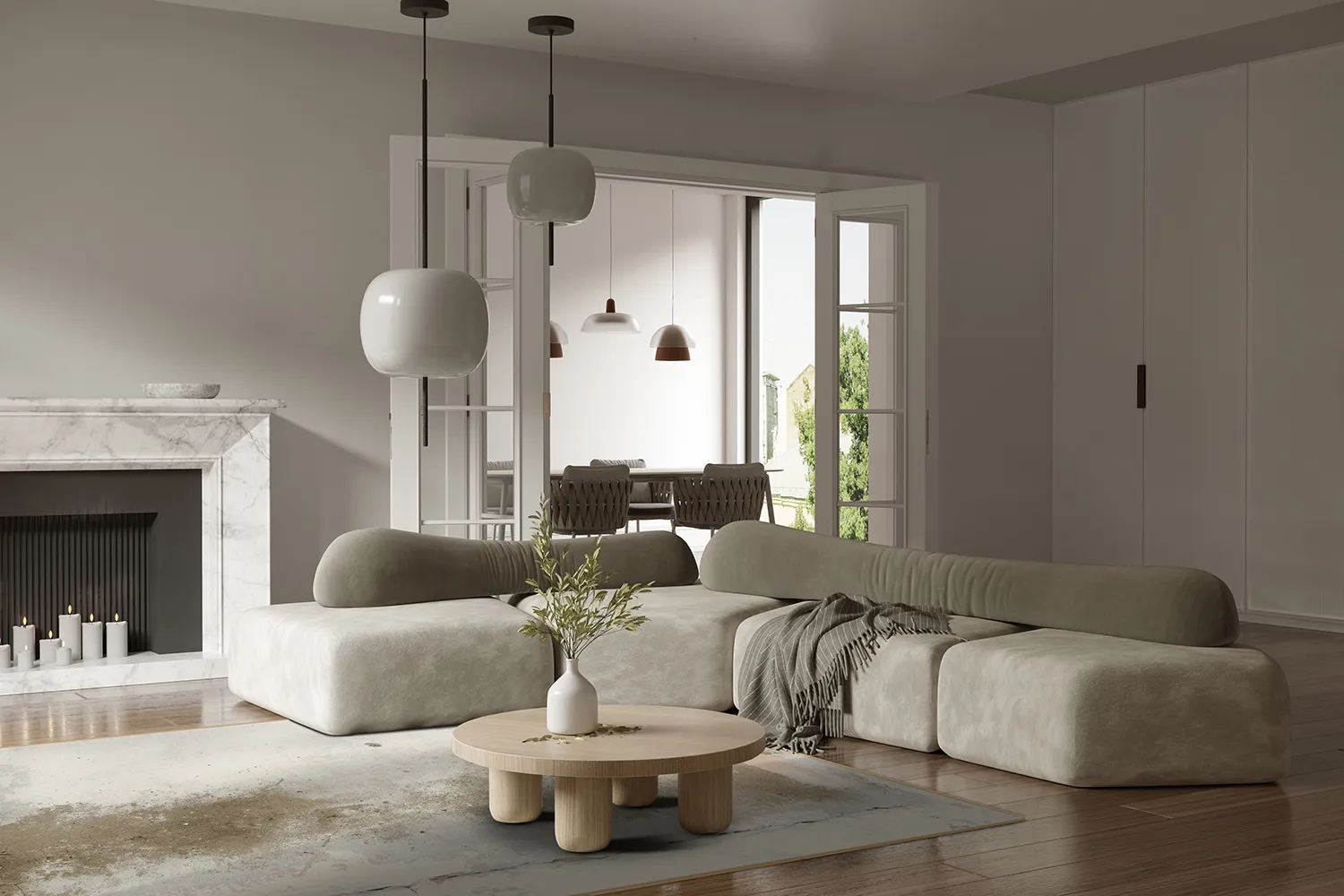Alfombra Wilton - Aurelia (beige)