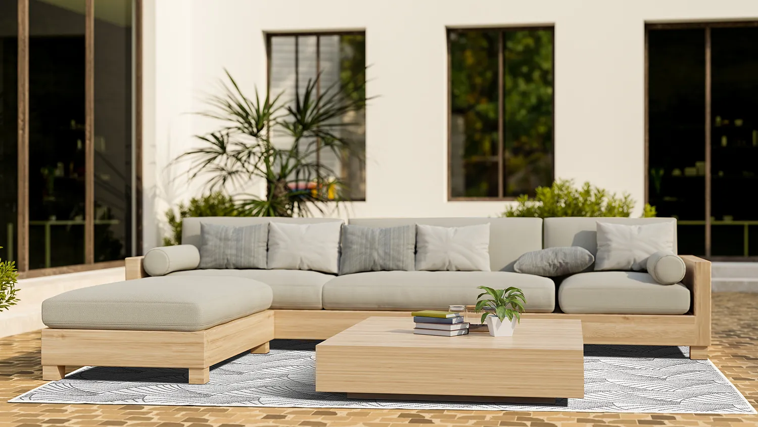 Alfombras de Interior/Exterior - Beau (beige)
