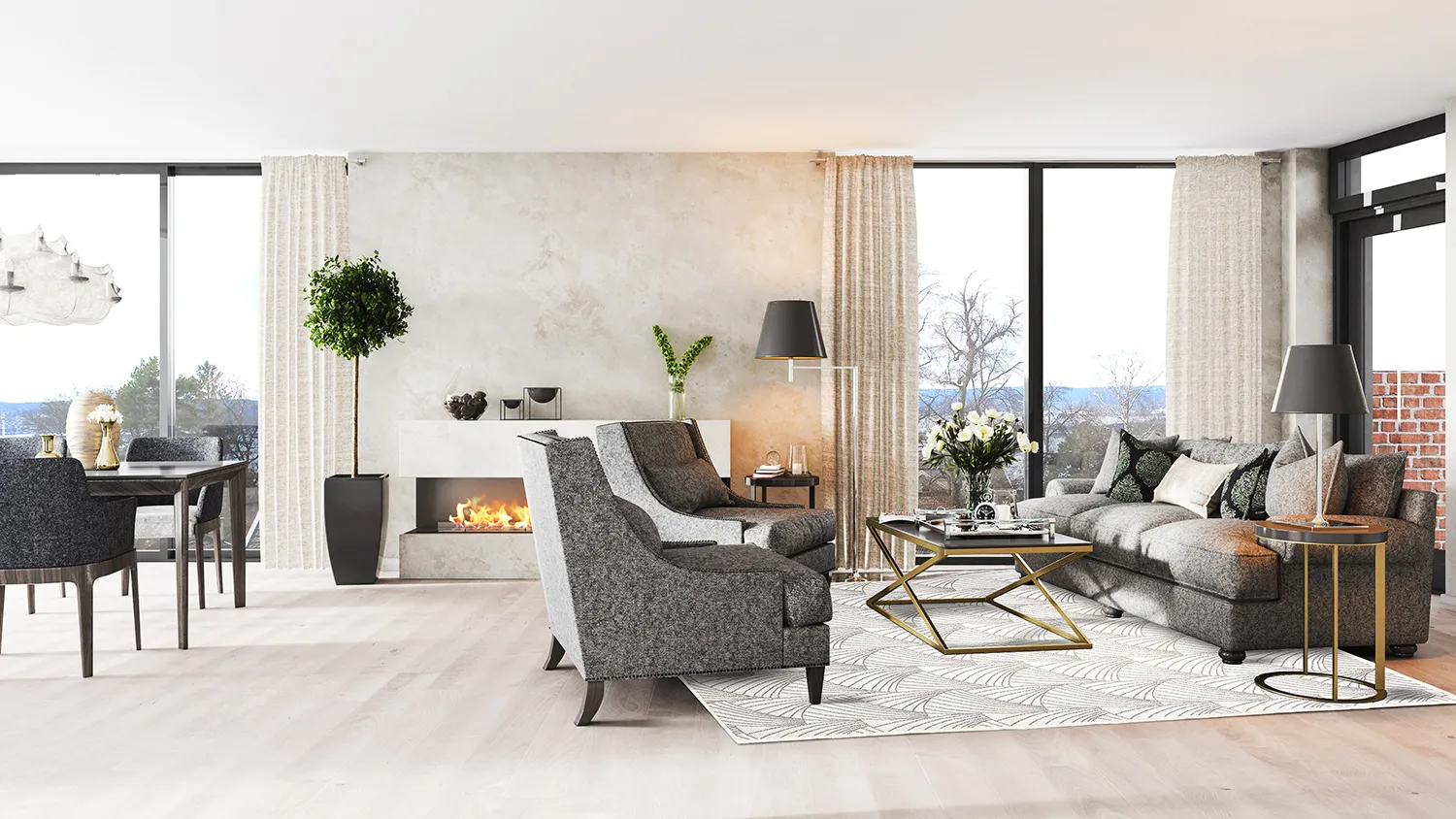 Alfombras de Interior/Exterior - Beau (beige)