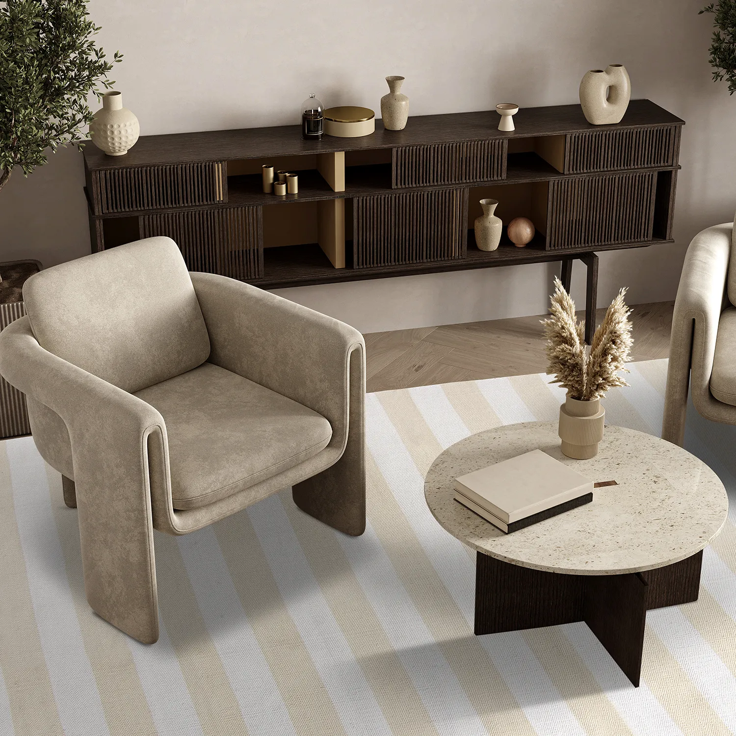 Alfombra de algodón - Nilo (beige)