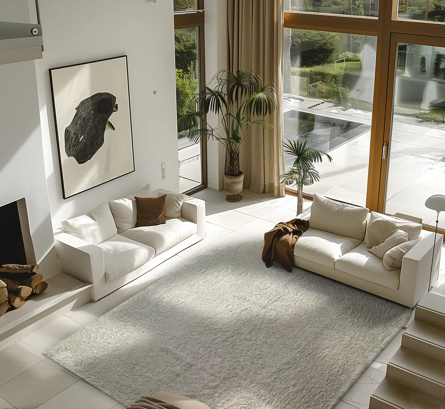 Alfombras de pelo largo - Sion Natural Cotton Shaggy (offwhite)