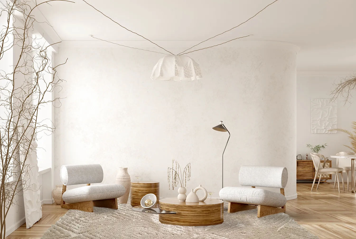 Alfombras de pelo largo - Monti (beige)