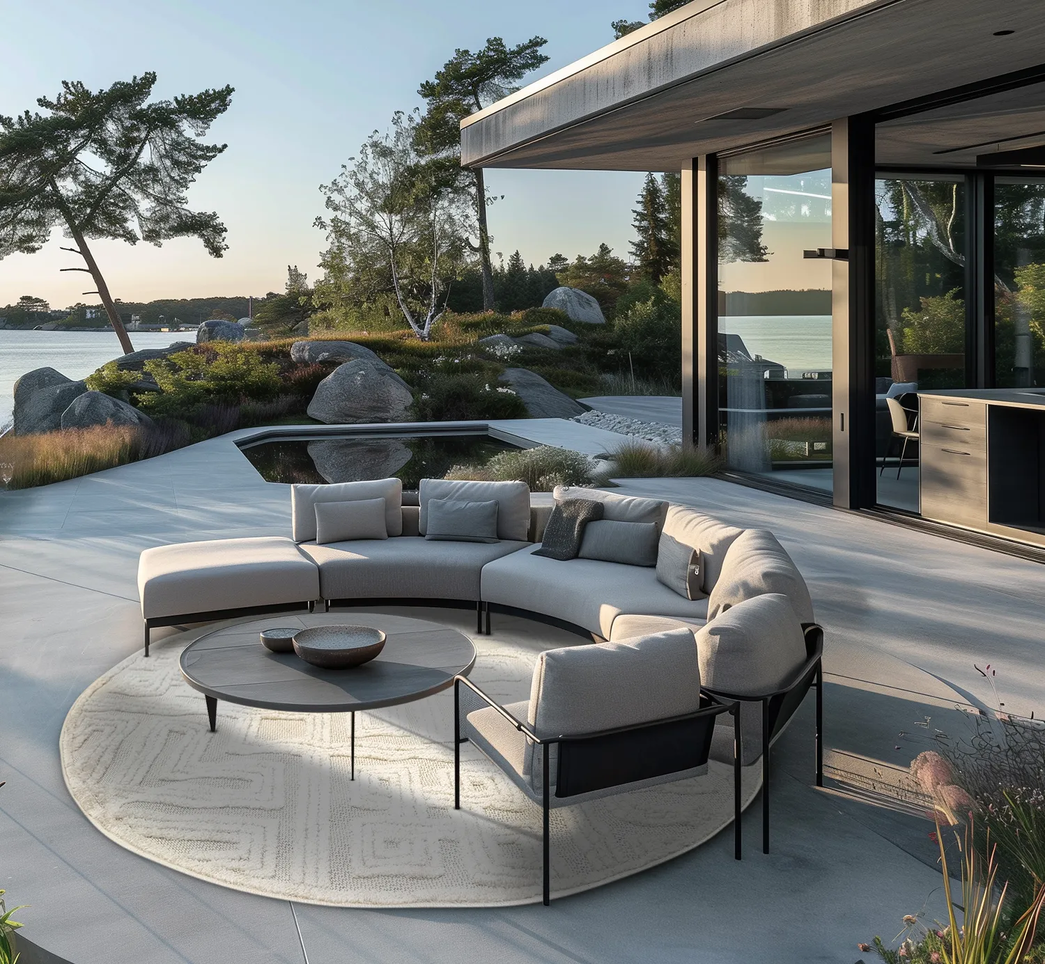 Alfombras redondeadas - Indoor/Outdoor Shirley (cream)