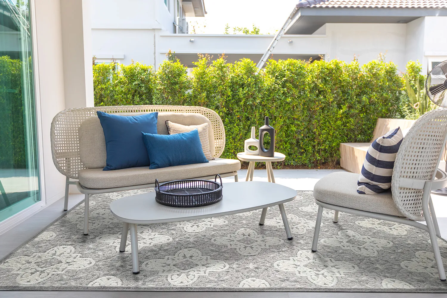 Shaggy Indoor-Outdoor - Hampton (gris)