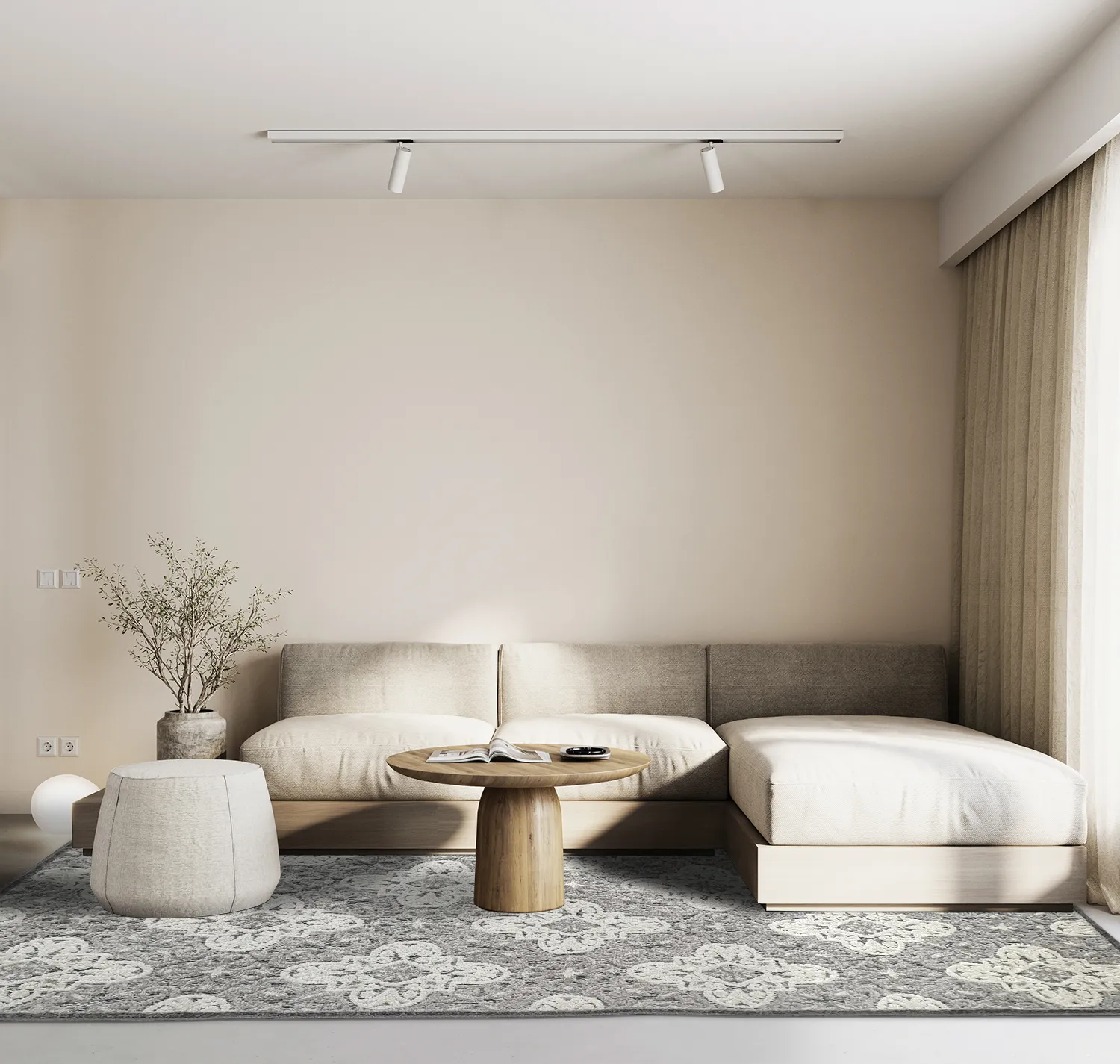 Shaggy Indoor-Outdoor - Hampton (gris)
