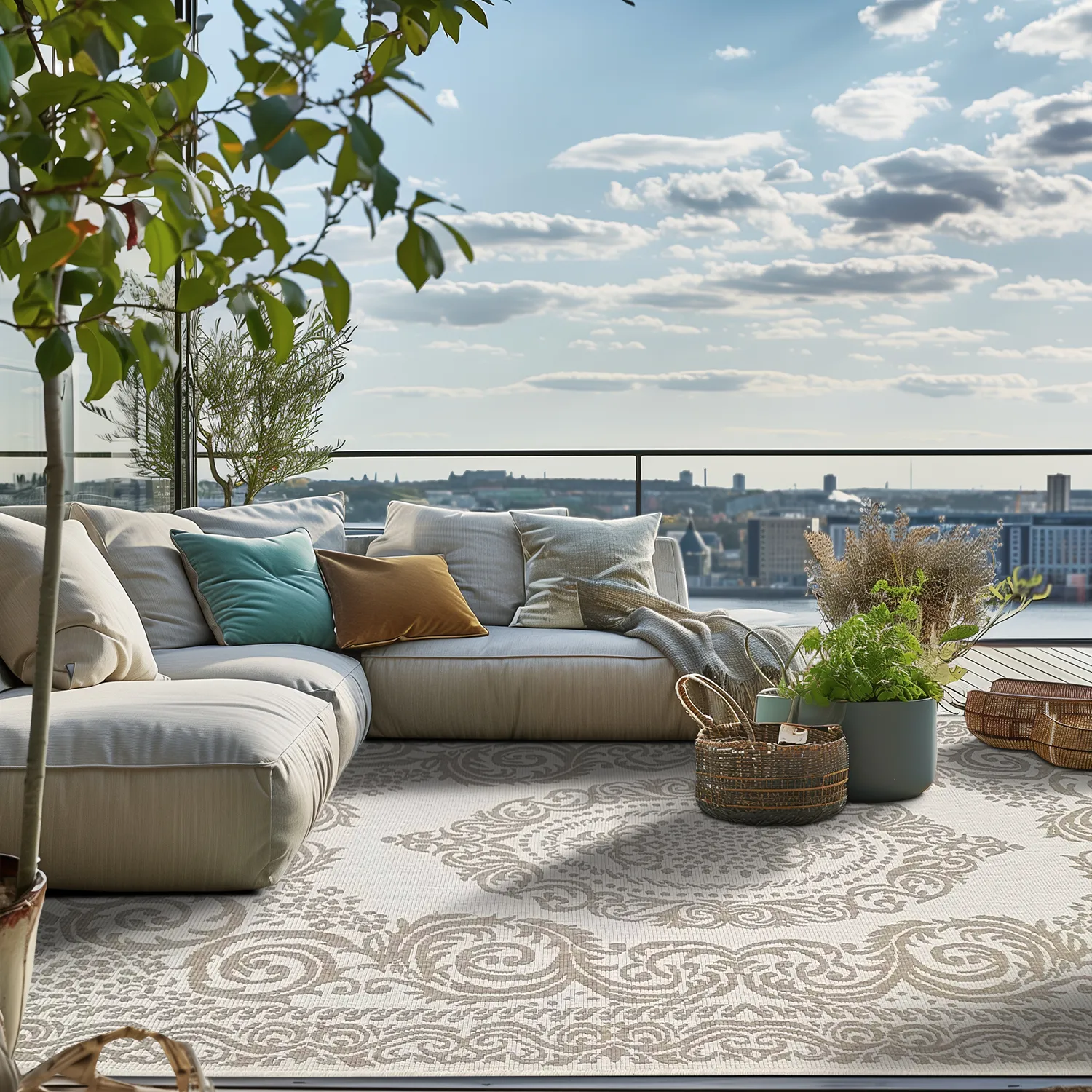 Alfombras de Interior/Exterior - Sylvaine (beige)