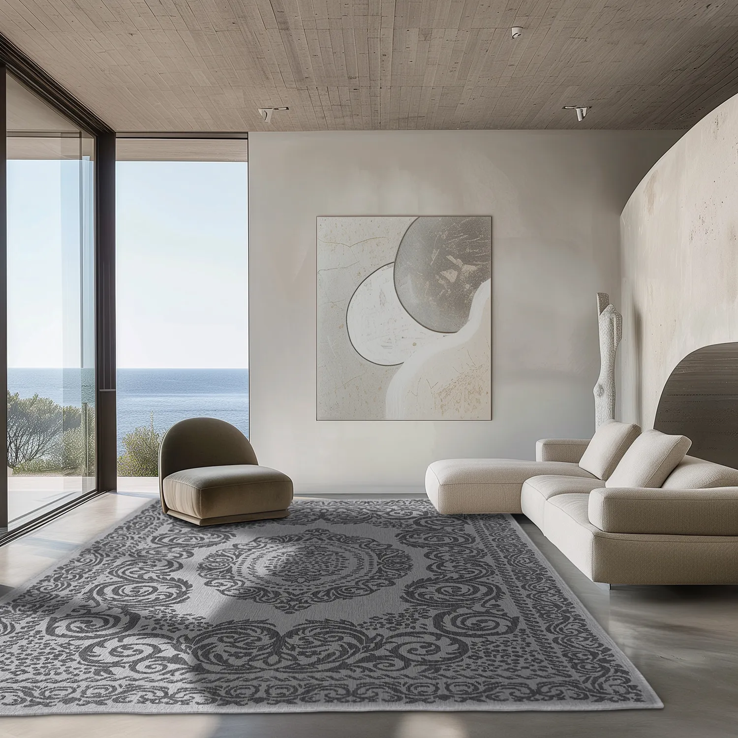 Alfombras de Interior/Exterior - Sylvaine (negro)